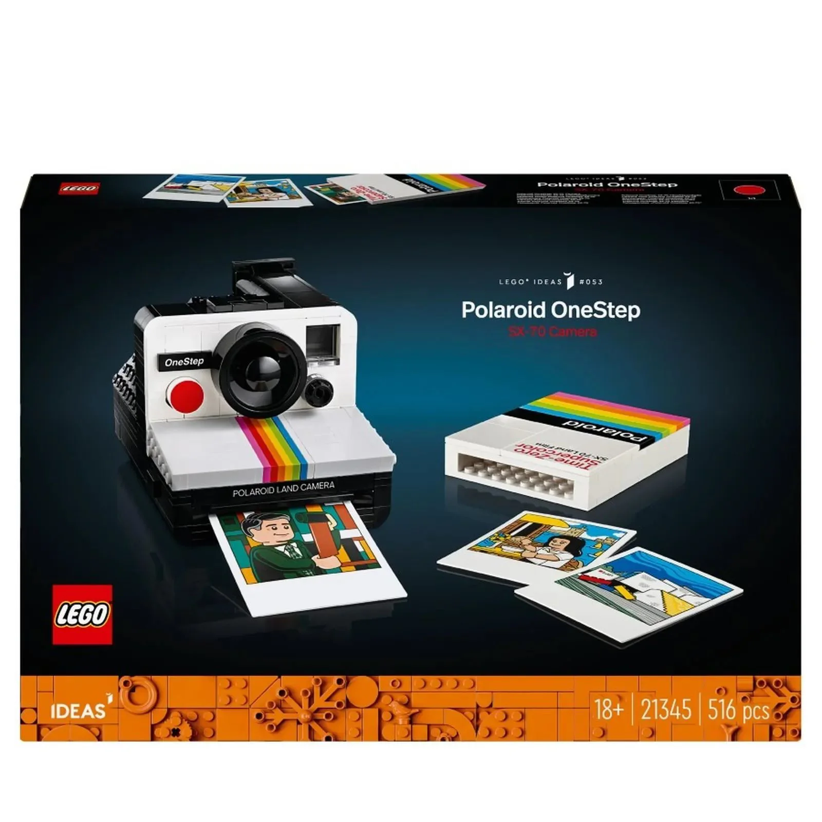 Set de constructie LEGO Ideas Camera Foto Polaroid OneStep SX-70, 516 el. foto