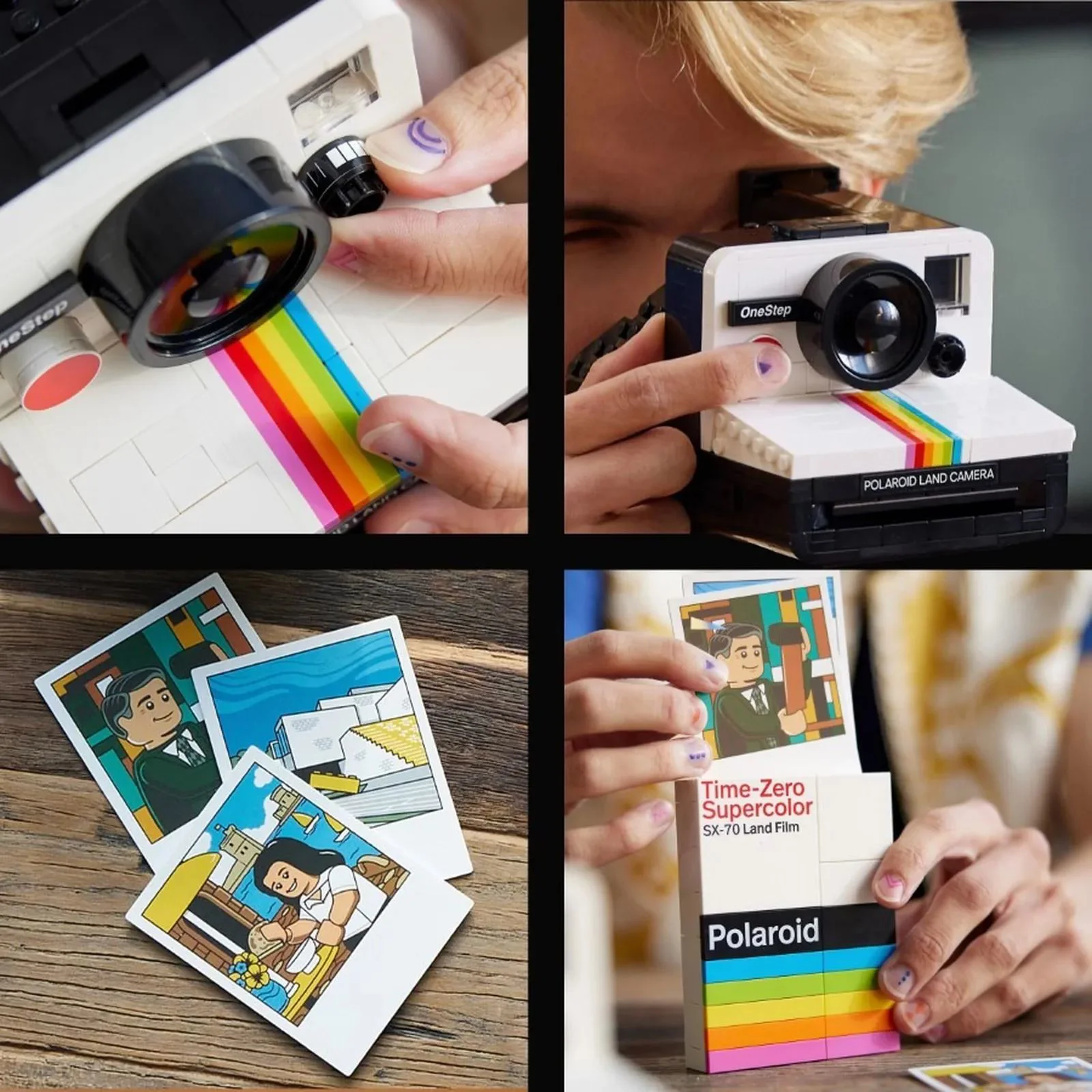 Set de constructie LEGO Ideas Camera Foto Polaroid OneStep SX-70, 516 el. foto