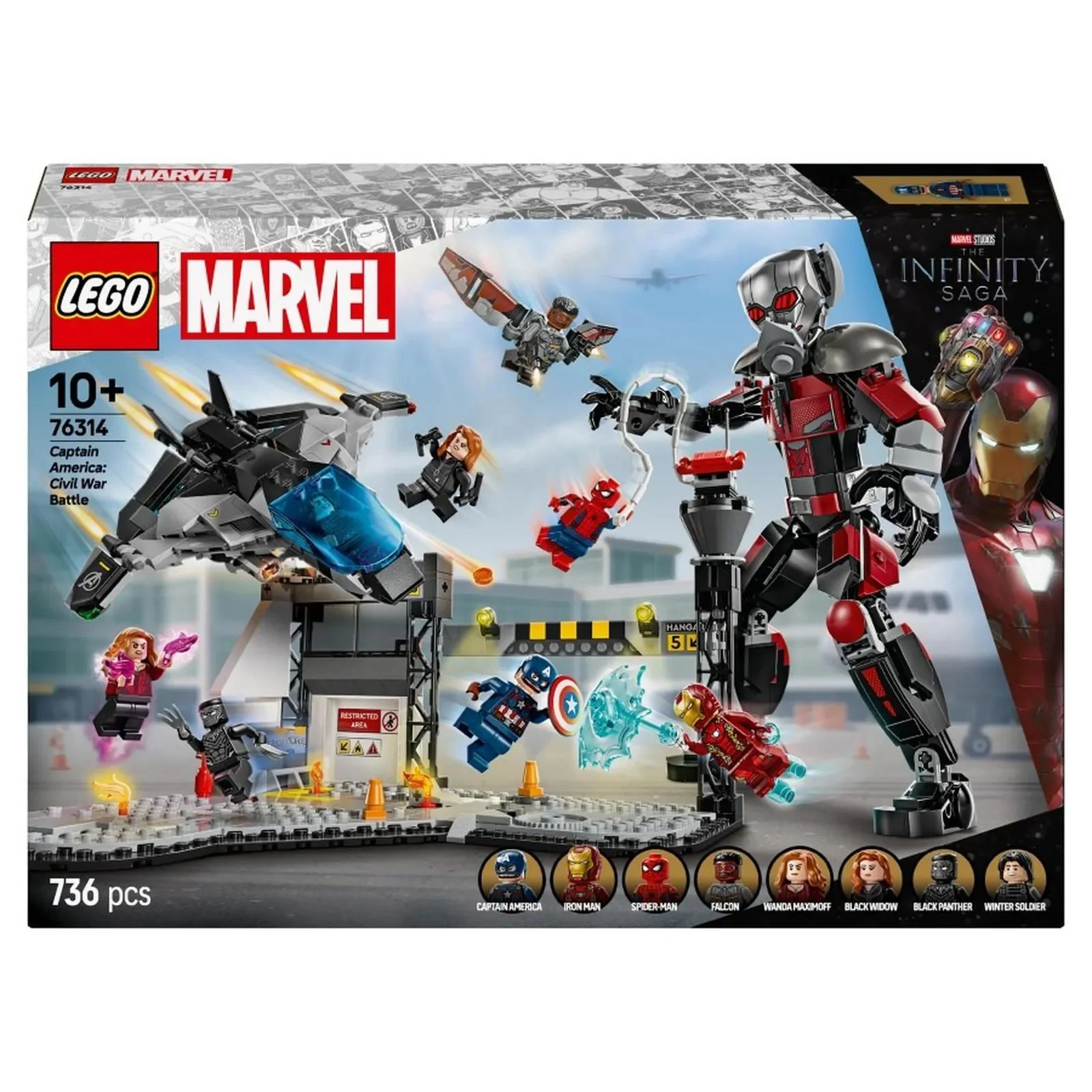 Строительный набор LEGO Marvel Полное сражение: Гражданская война, 736 эл. foto