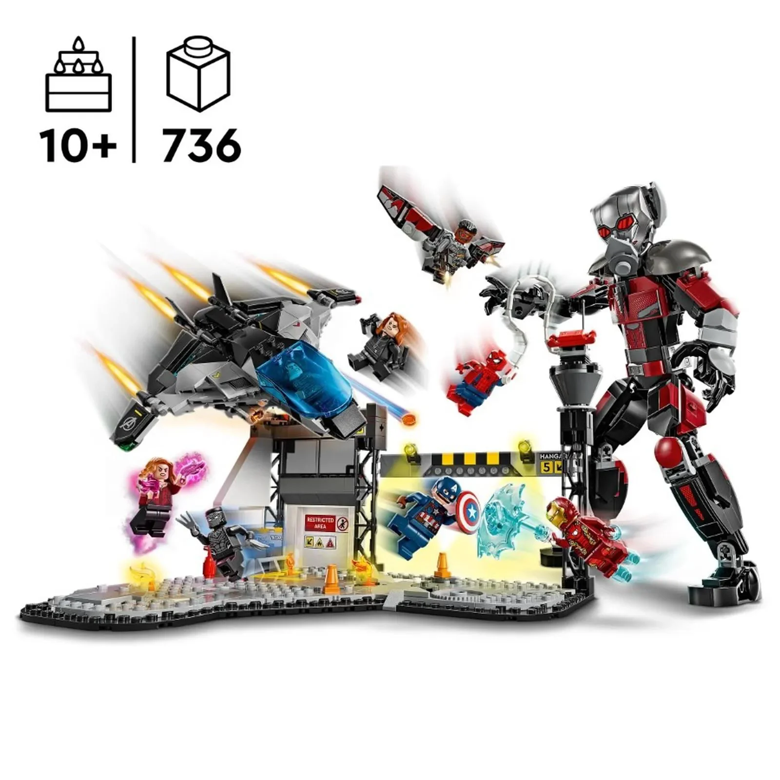 Строительный набор LEGO Marvel Полное сражение: Гражданская война, 736 эл. foto