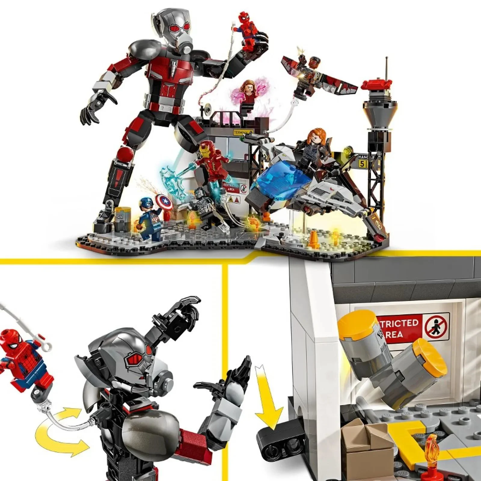 Строительный набор LEGO Marvel Полное сражение: Гражданская война, 736 эл. foto