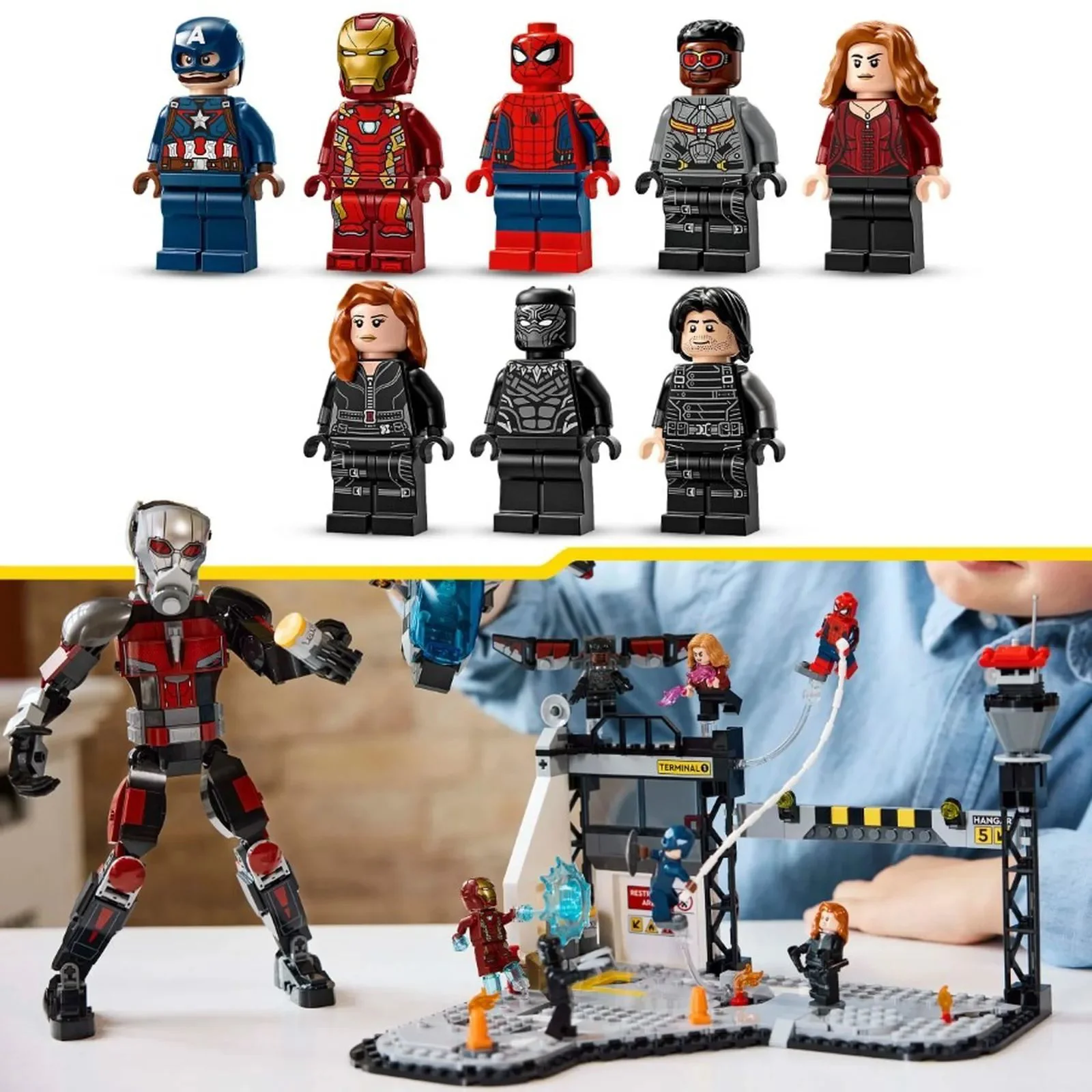 Строительный набор LEGO Marvel Полное сражение: Гражданская война, 736 эл. foto