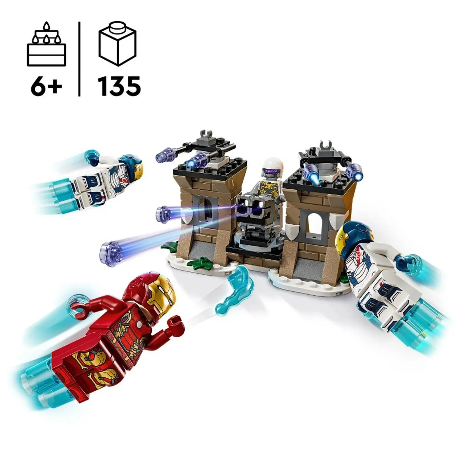 Set de constructie LEGO Marvel Iron Man si Legiunea de Fier vs. Soldat Hydra, 135 el. foto