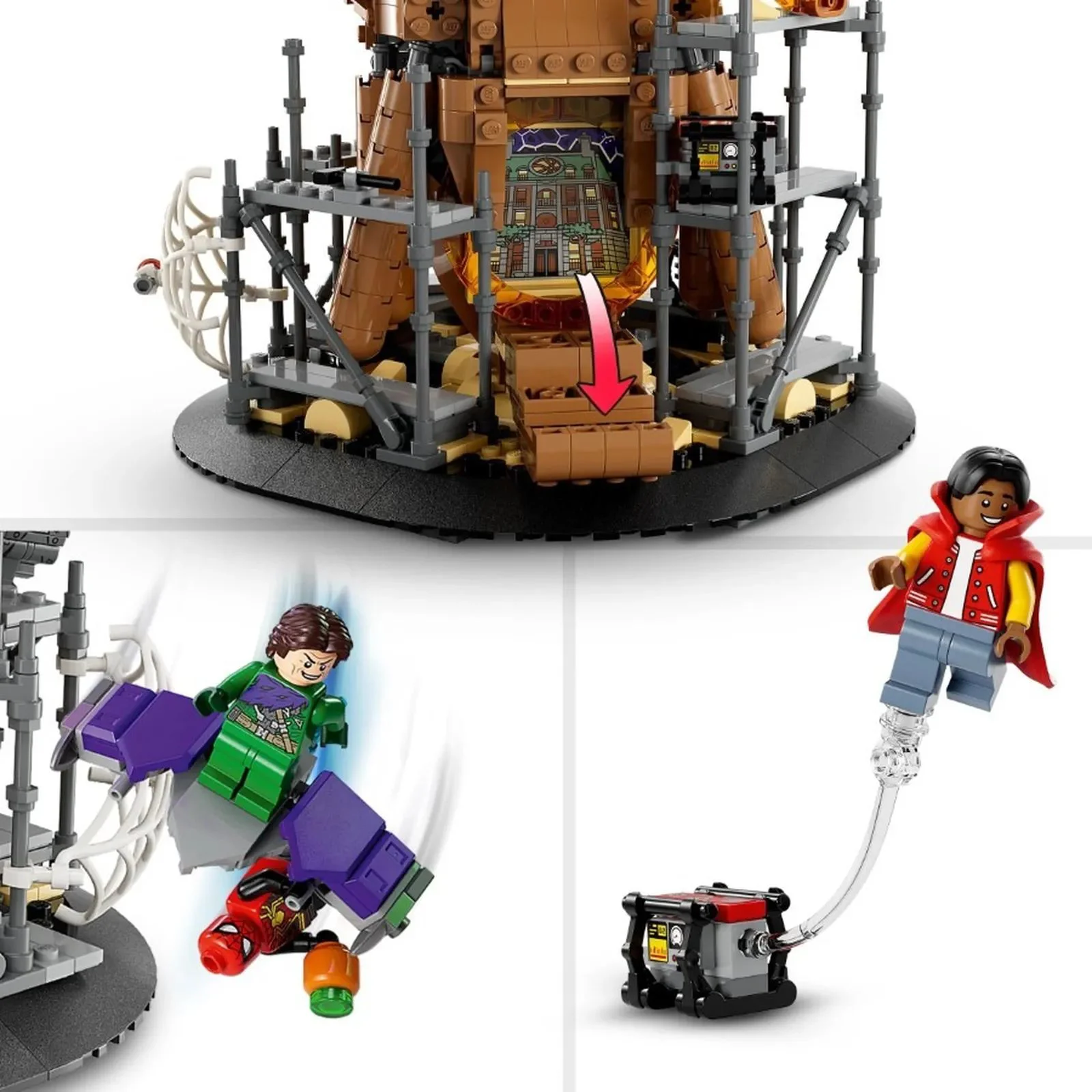 Set de constructie LEGO Marvel Lupta finala a Omului Paianjen, 900 el. foto