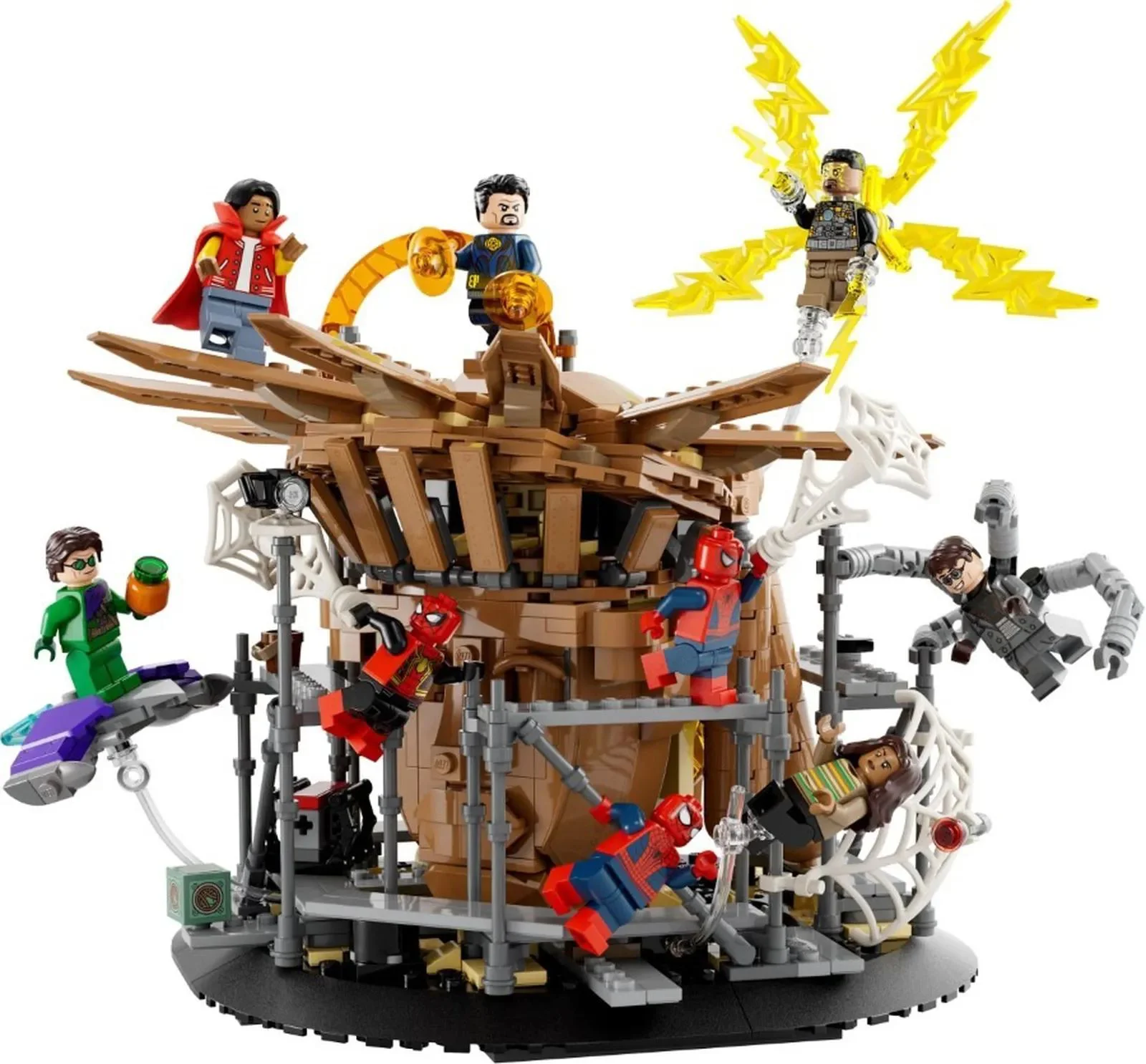 Set de constructie LEGO Marvel Lupta finala a Omului Paianjen, 900 el. foto