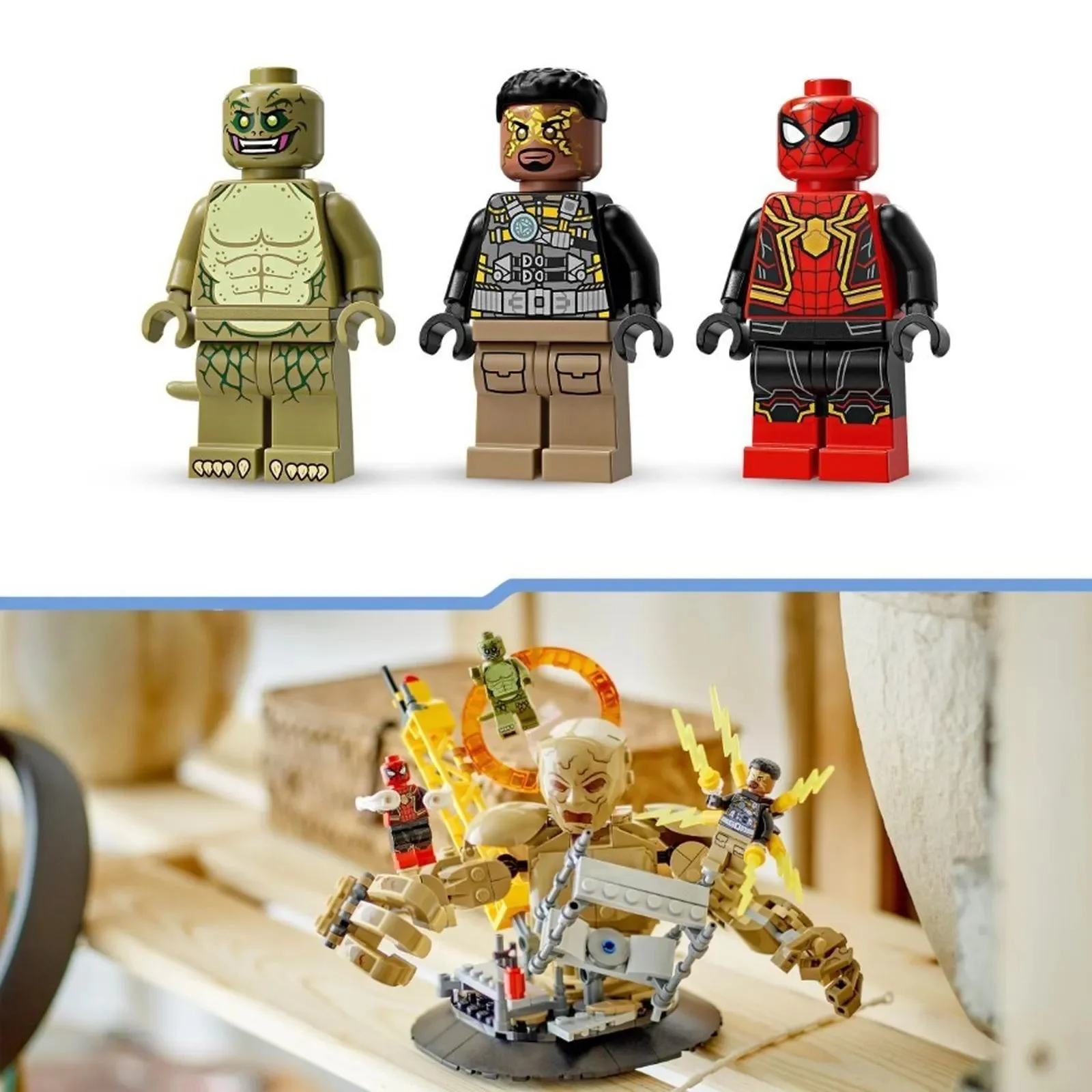 Строительный набор LEGO Marvel Человек-паук против Песочного человека: Финальная битва, 347 эл. foto