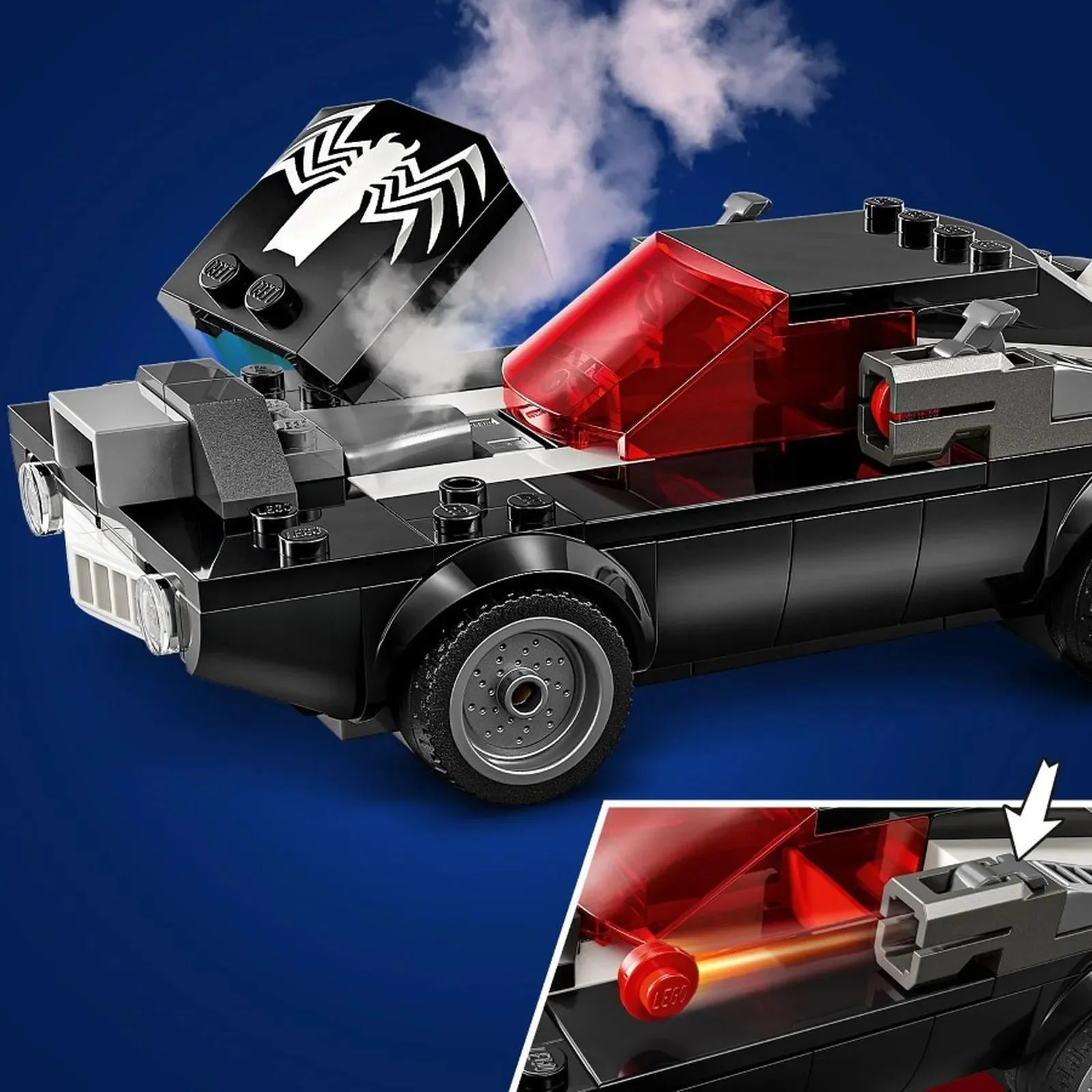 Set de constructie LEGO Marvel Omul Paianjen vs. Masina fortoasa a lui Venom, 254 el. foto