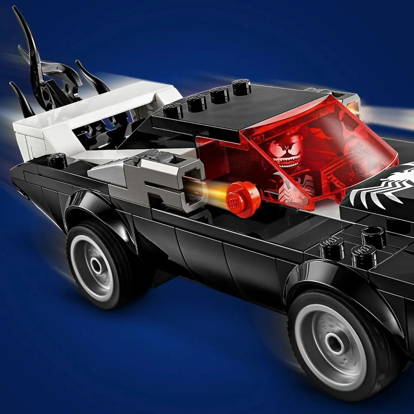 Set de constructie LEGO Marvel Omul Paianjen vs. Masina fortoasa a lui Venom, 254 el. foto