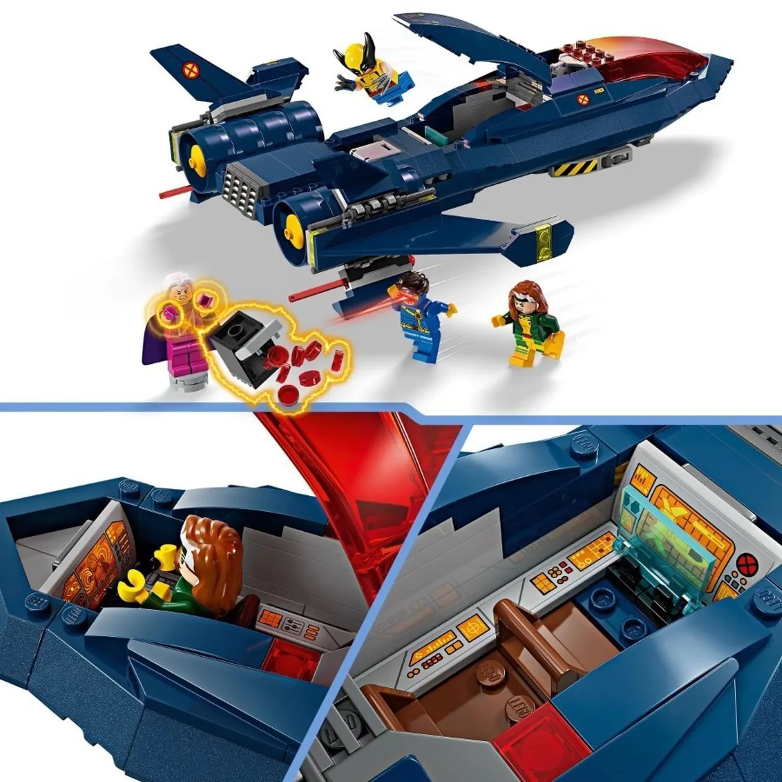 Set de constructie LEGO Marvel Avionul X-jet al X-MEN, 359 el. foto