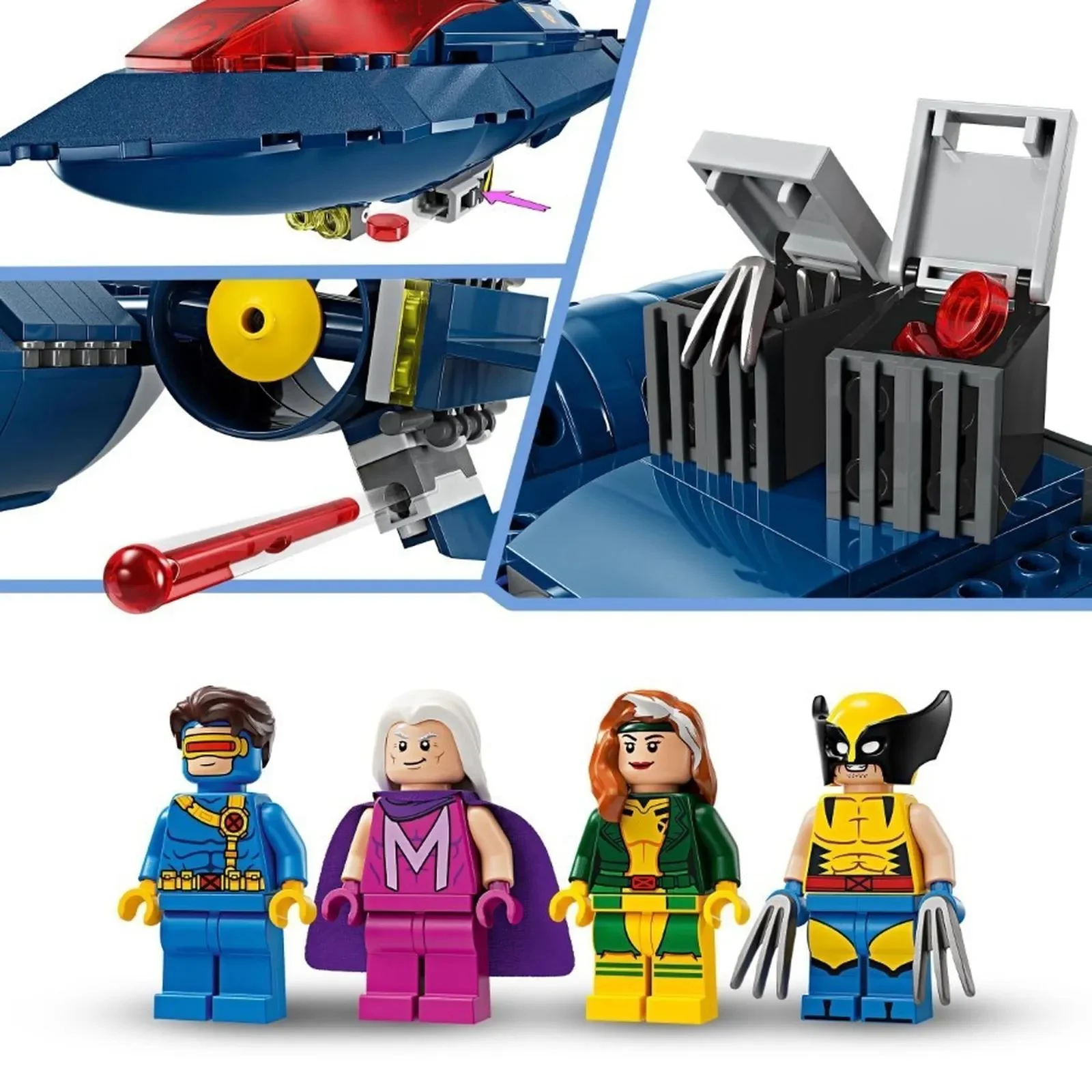Set de constructie LEGO Marvel Avionul X-jet al X-MEN, 359 el. foto