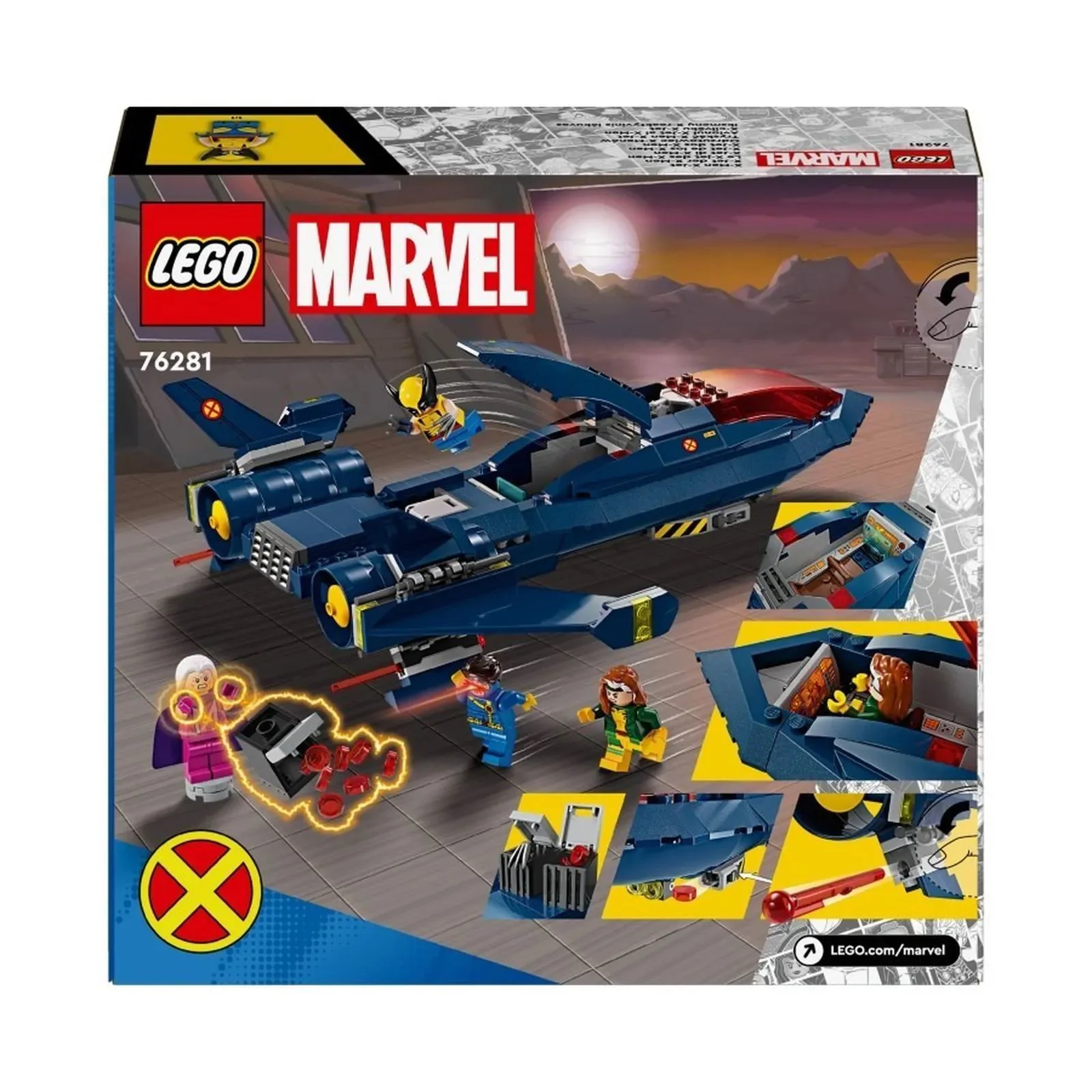 Set de constructie LEGO Marvel Avionul X-jet al X-MEN, 359 el. foto