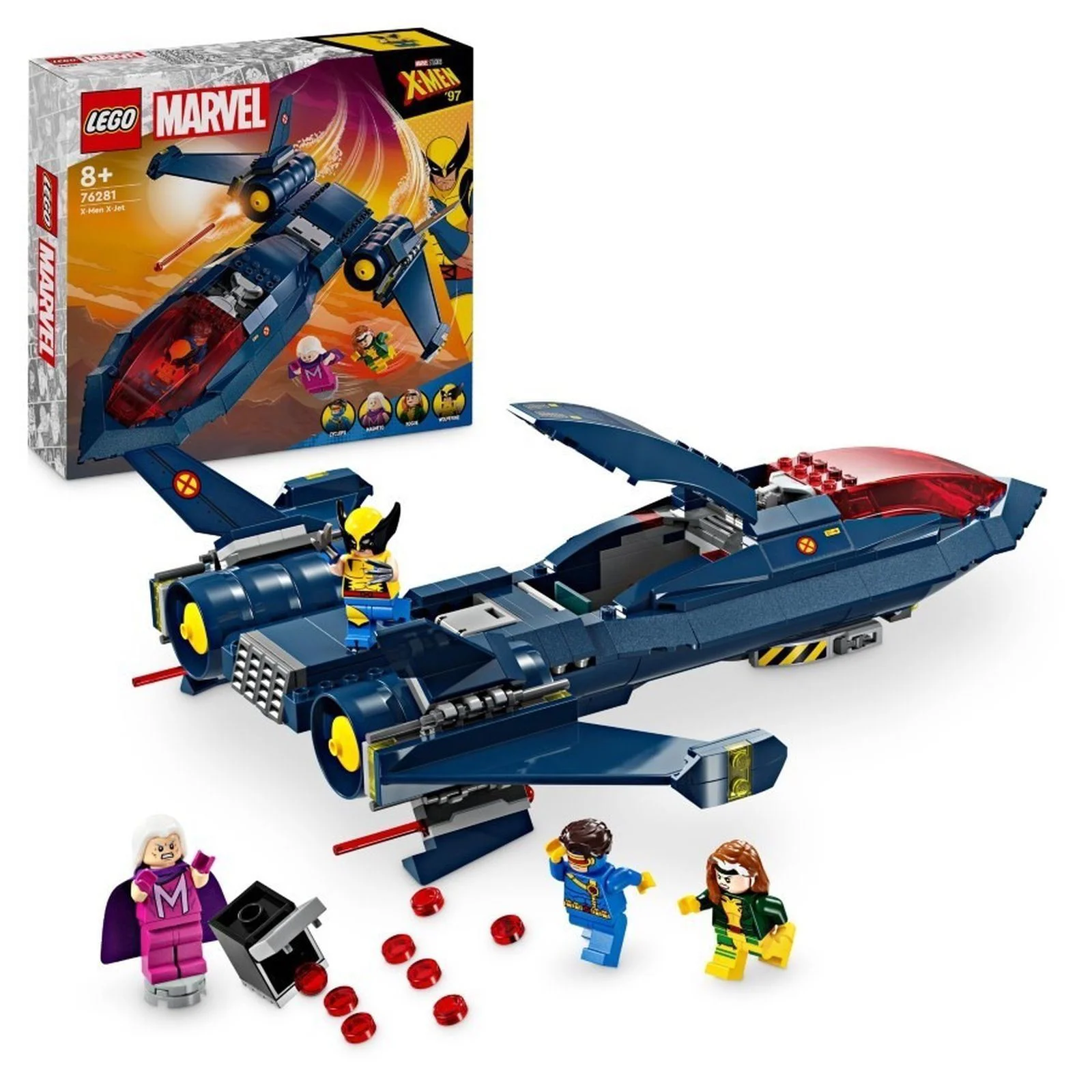 Set de constructie LEGO Marvel Avionul X-jet al X-MEN, 359 el. foto