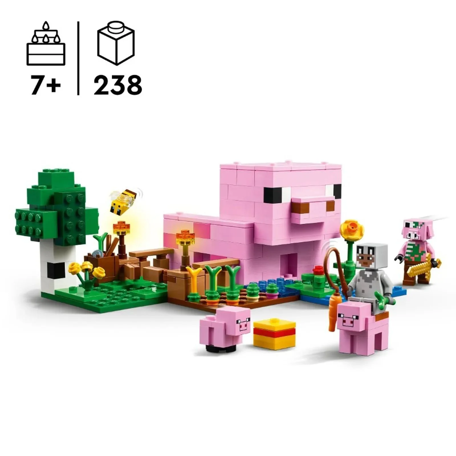 Строительный набор LEGO Minecraft Дом-свинка, 238 эл. foto