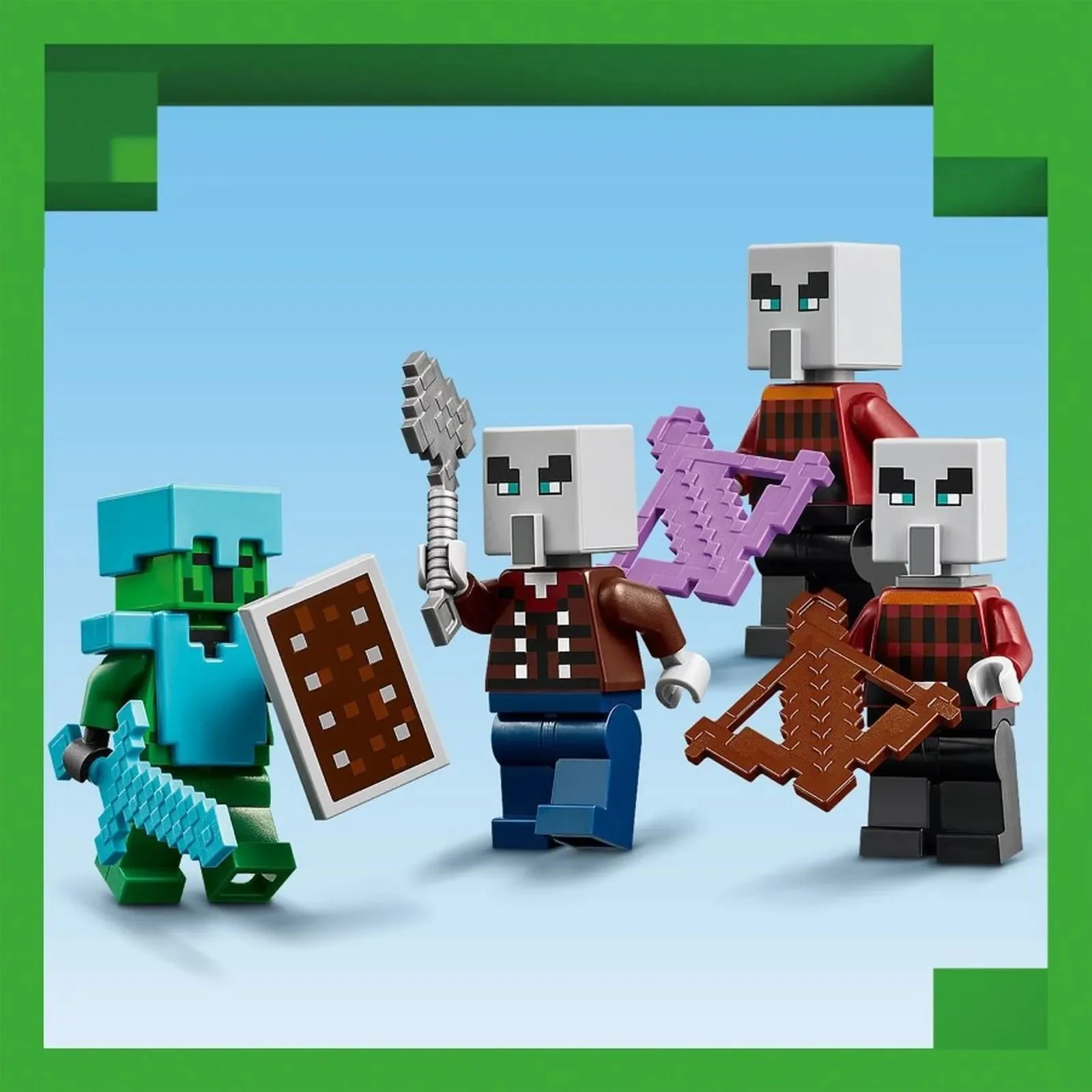 Строительный набор LEGO Minecraft Пустынный патруль илладжеров, 105 эл.