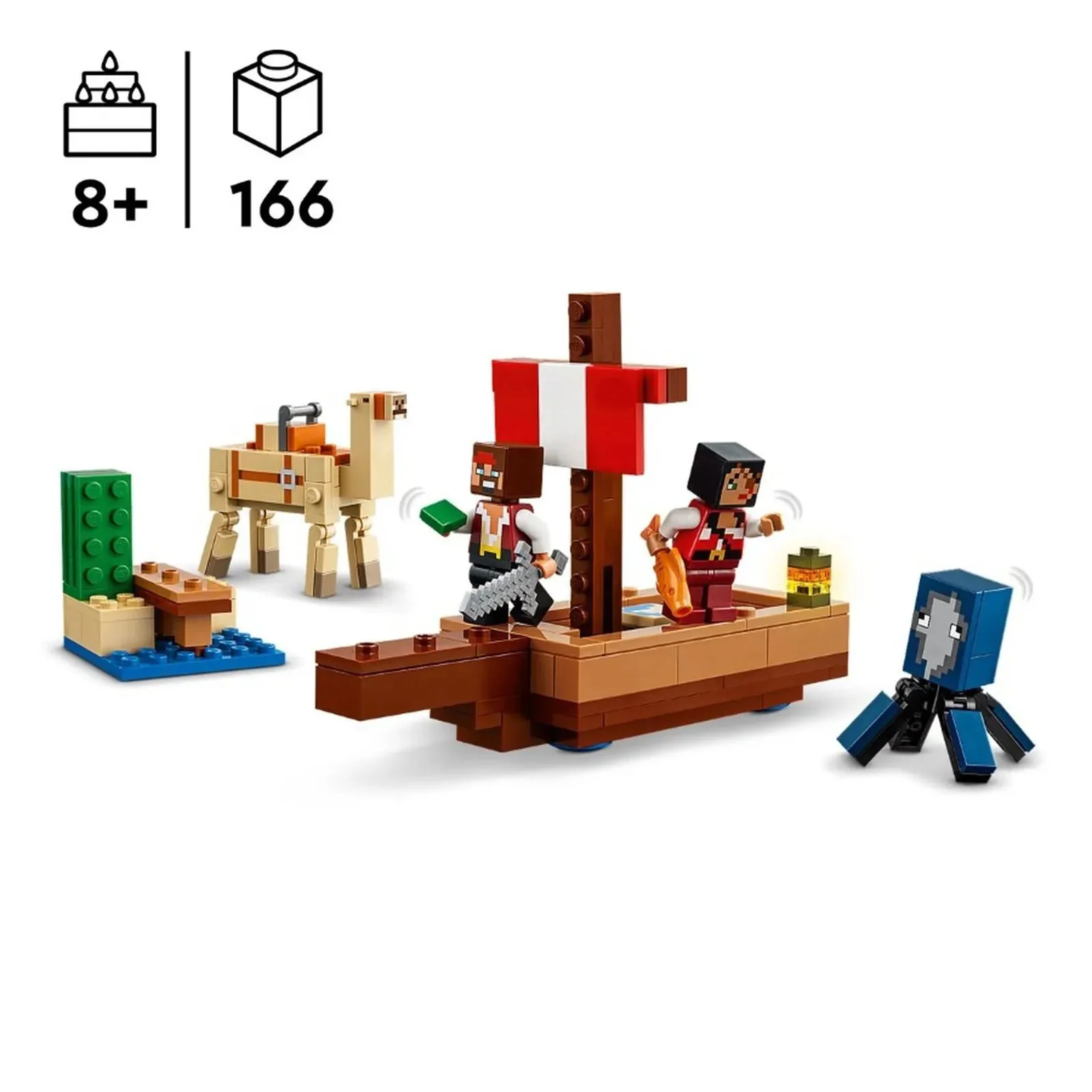 Строительный набор LEGO Minecraft Пиратское путешествие, 166 эл. foto