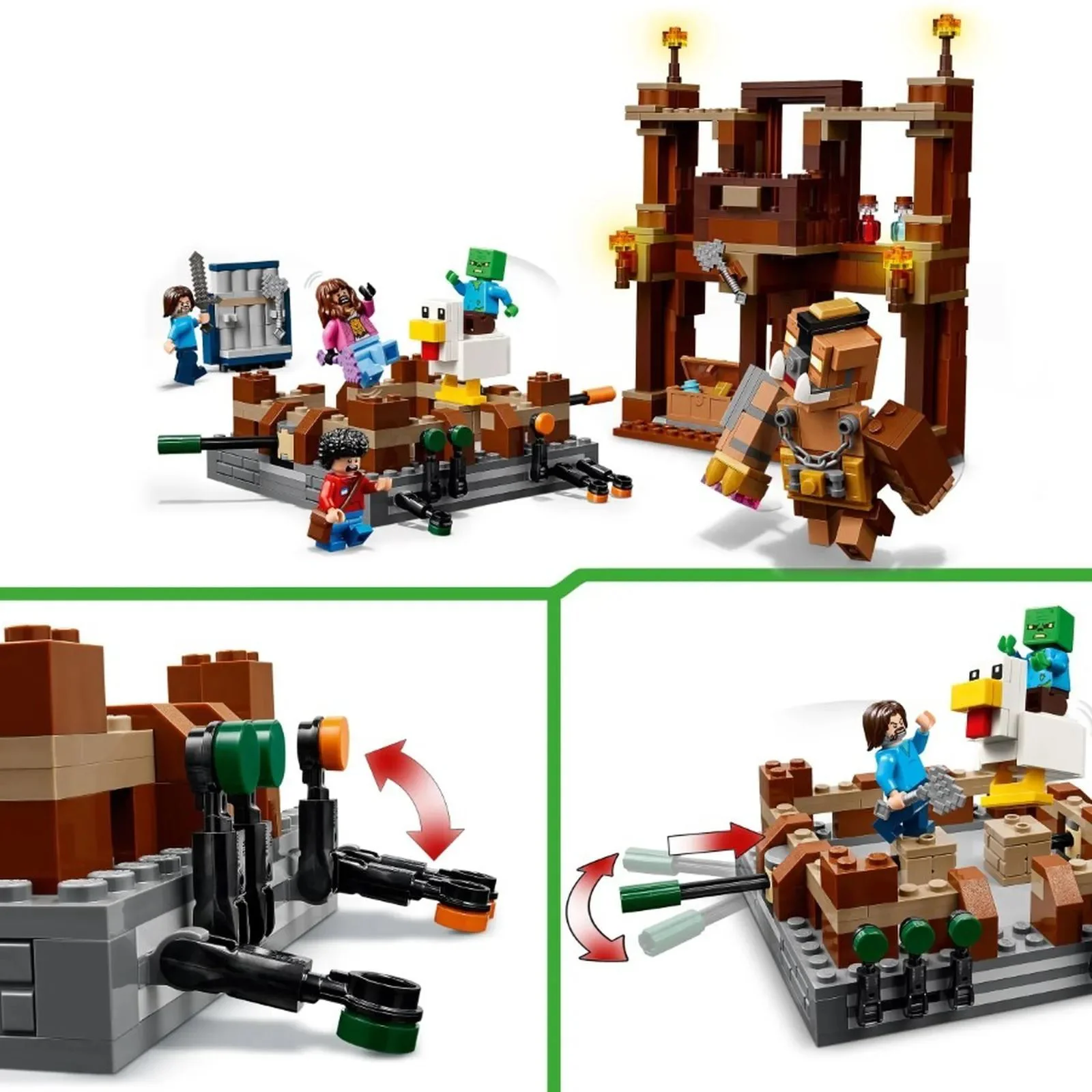 Строительный набор LEGO Minecraft Бойцовский ринг у особняка в лесу, 491 эл. foto