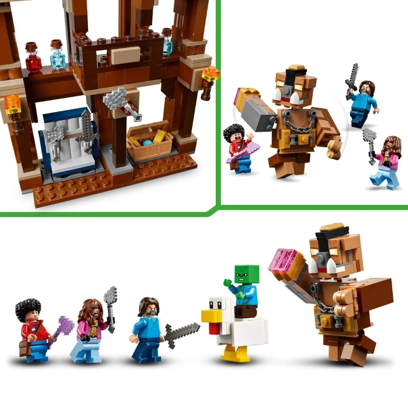 Строительный набор LEGO Minecraft Бойцовский ринг у особняка в лесу, 491 эл. foto