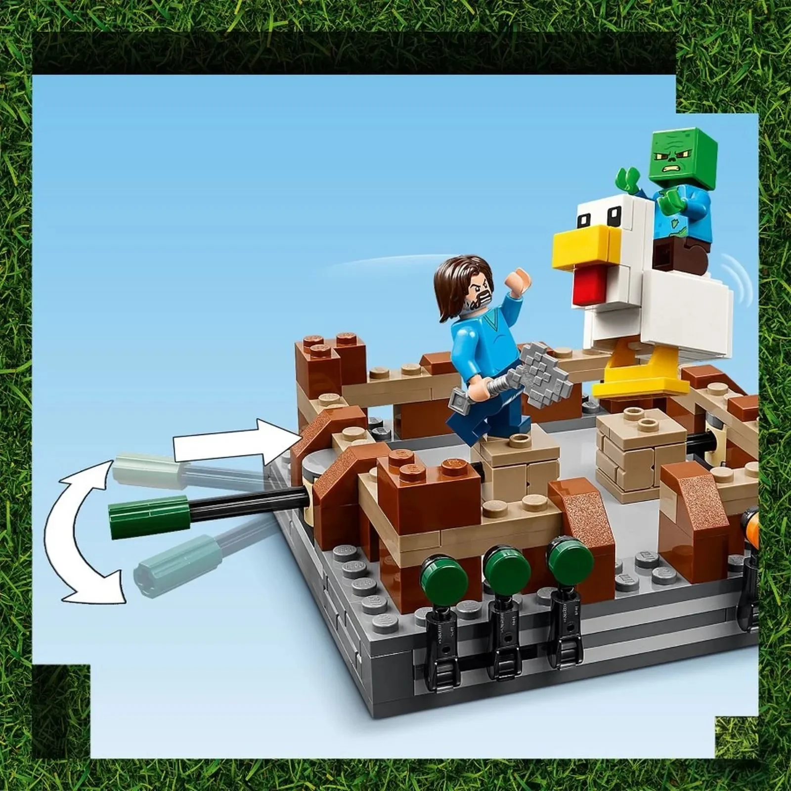 Строительный набор LEGO Minecraft Бойцовский ринг у особняка в лесу, 491 эл. foto