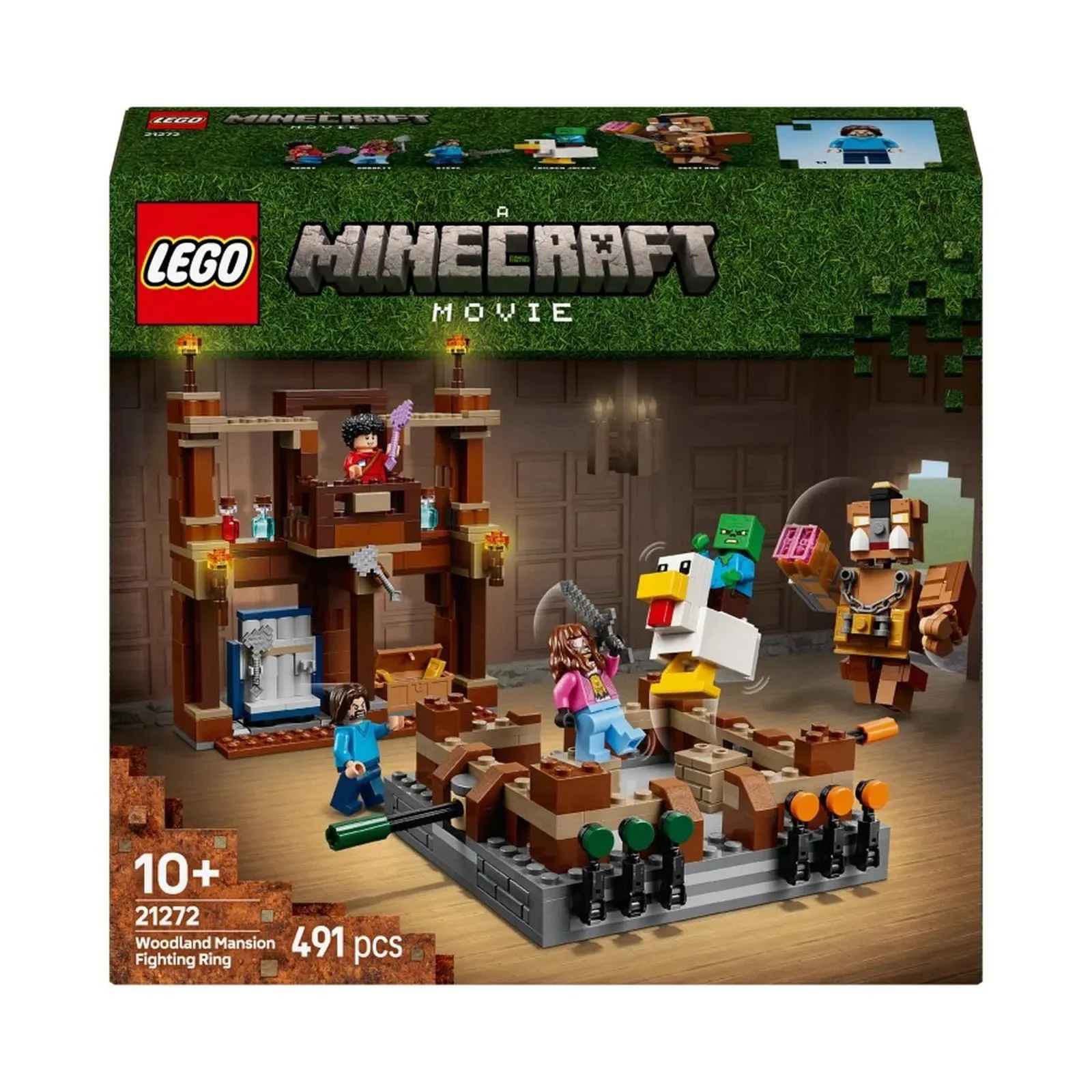 Строительный набор LEGO Minecraft Бойцовский ринг у особняка в лесу, 491 эл. foto