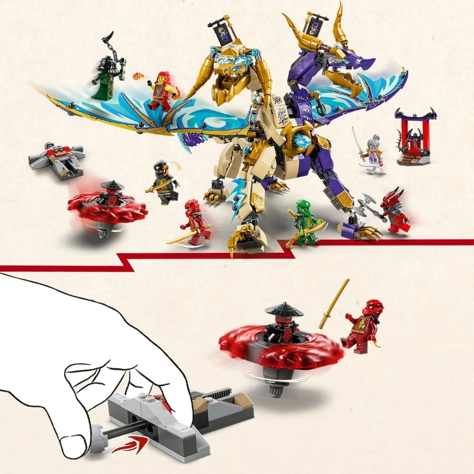 Строительный набор LEGO Ninjago Дракон Сфокусированной Дуги, 869 эл. foto