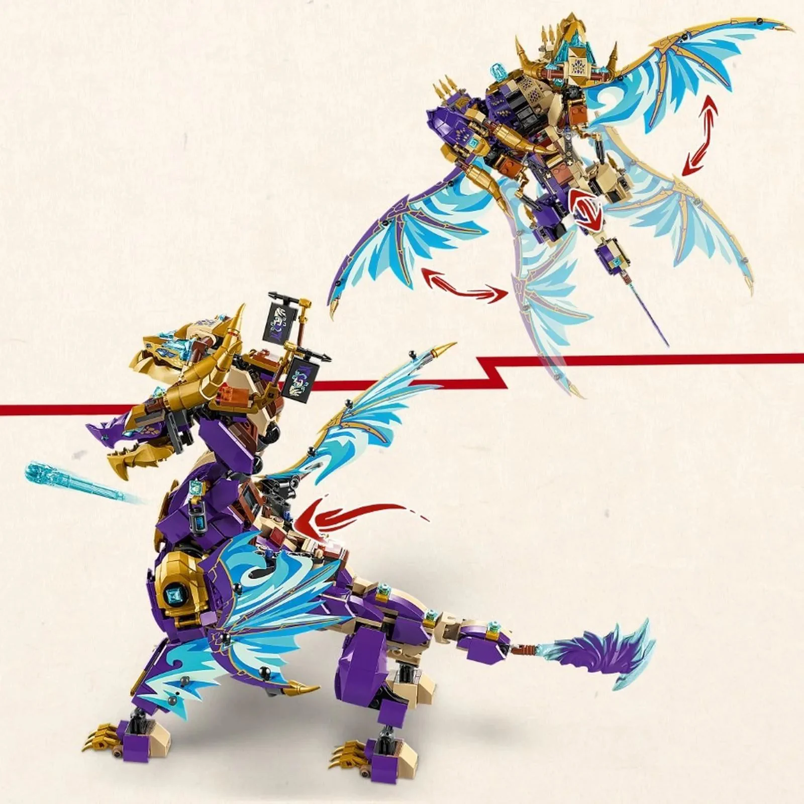 Строительный набор LEGO Ninjago Дракон Сфокусированной Дуги, 869 эл. foto