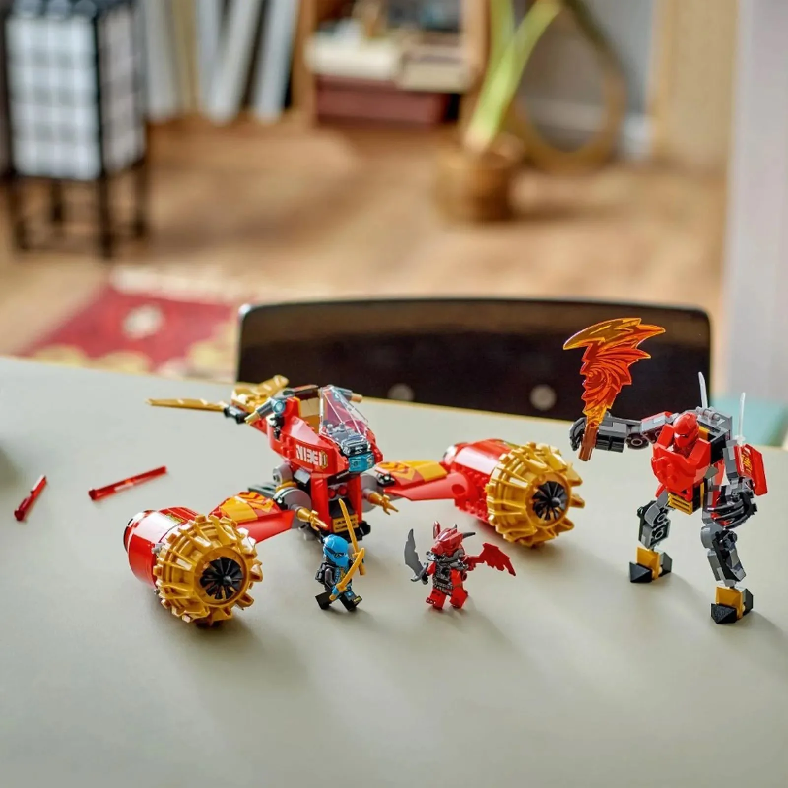 Строительный набор LEGO Ninjago Летающий мех-транспорт Кая, 333 эл. foto