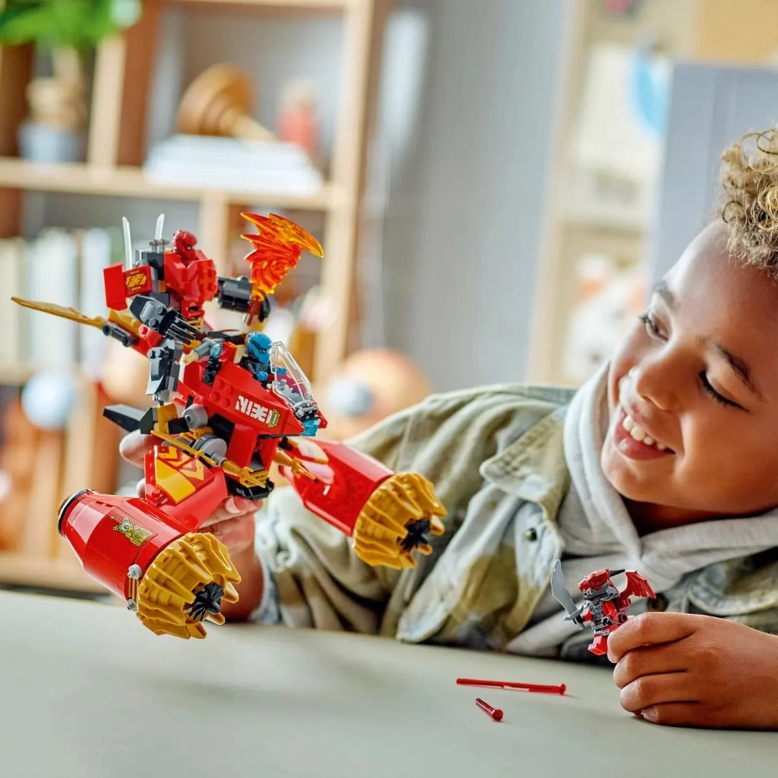 Строительный набор LEGO Ninjago Летающий мех-транспорт Кая, 333 эл. foto