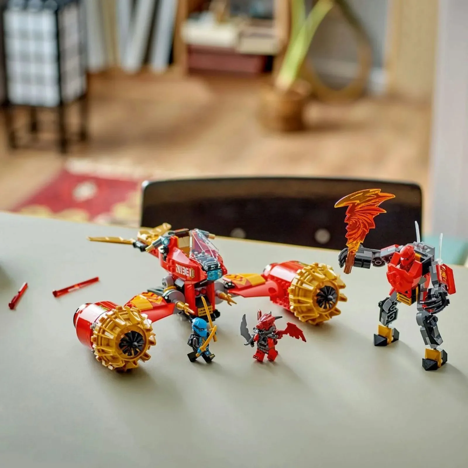 Строительный набор LEGO Ninjago Летающий мех-транспорт Кая, 333 эл. foto