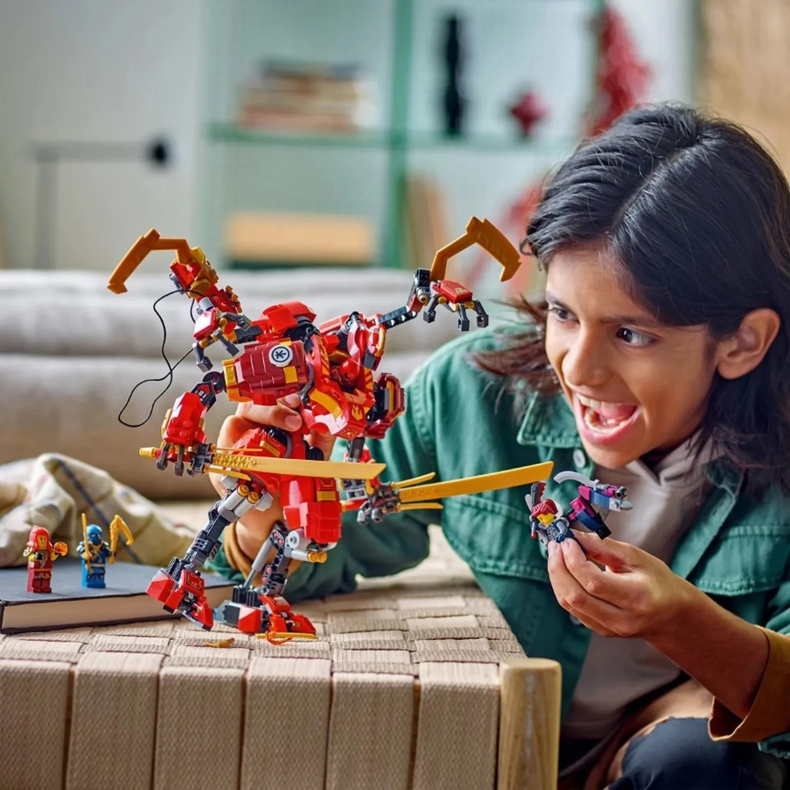 Строительный набор LEGO Ninjago Скалолазный робот Кая, 623 эл. foto