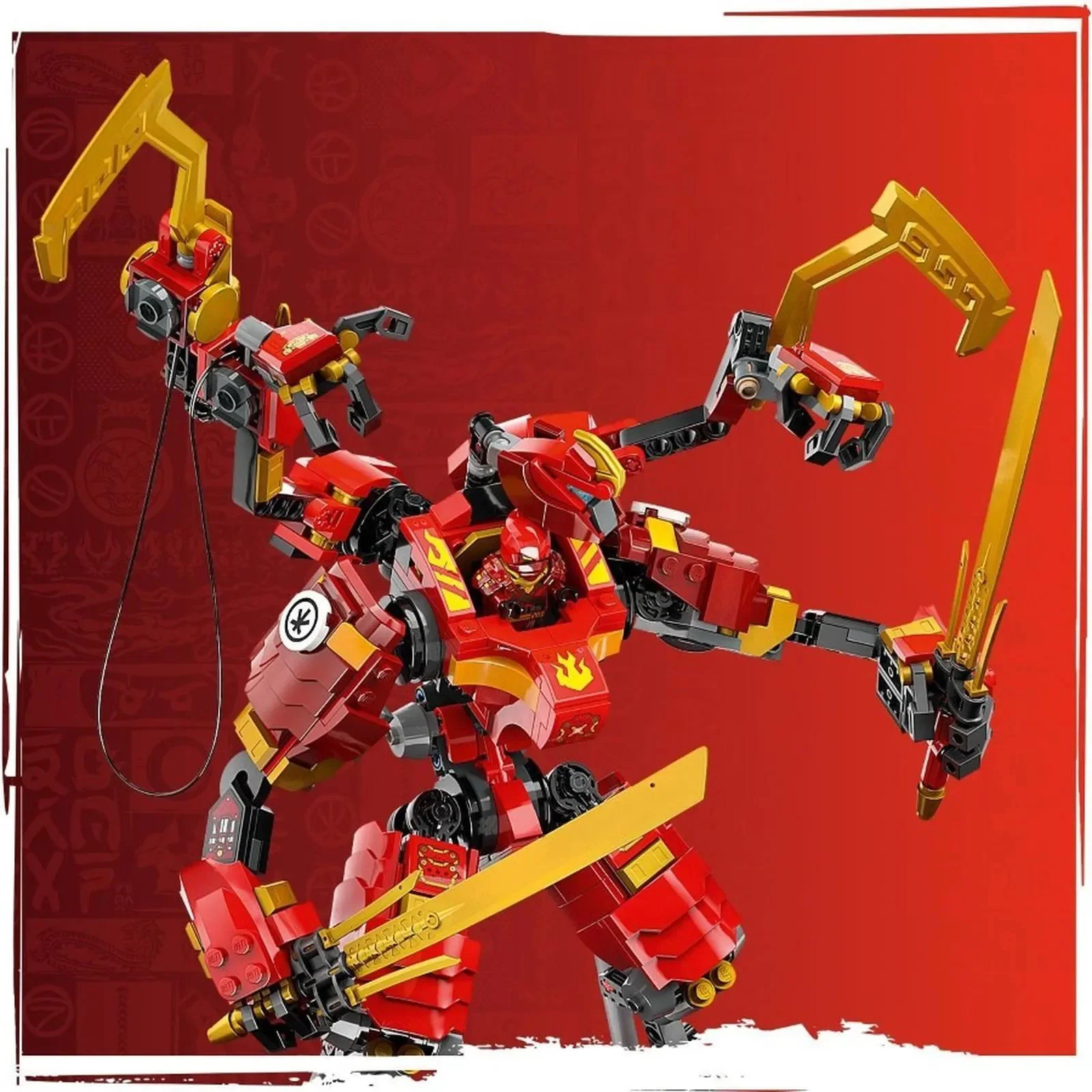 Строительный набор LEGO Ninjago Скалолазный робот Кая, 623 эл. foto