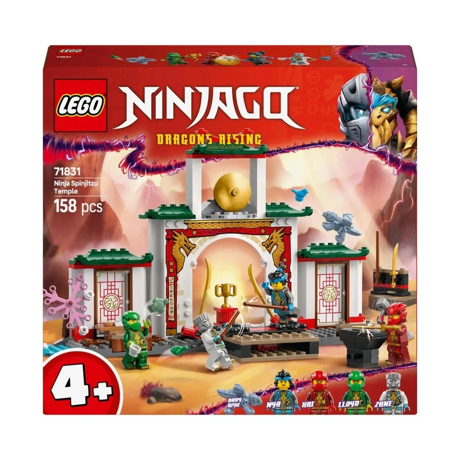 Set de constructie LEGO Ninjago Templul Spinjitzu al luptatorilor ninja, 158 el. foto