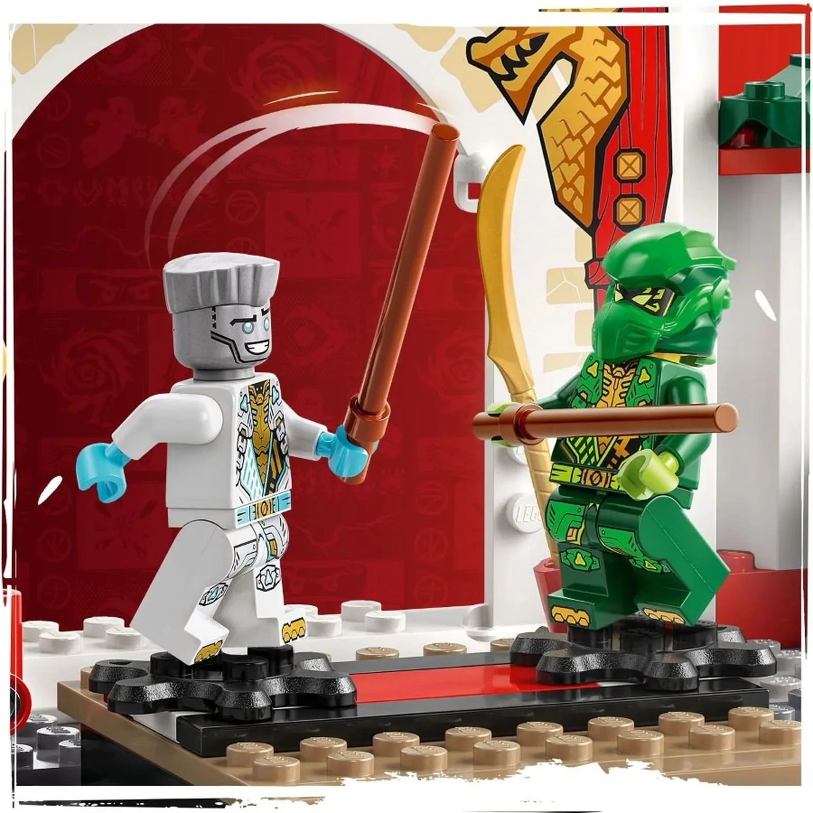 Set de constructie LEGO Ninjago Templul Spinjitzu al luptatorilor ninja, 158 el. foto