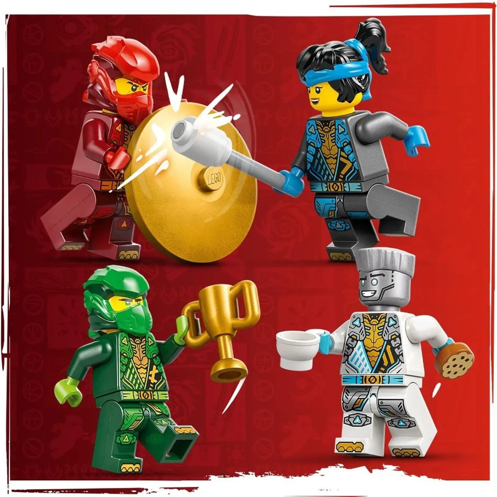 Set de constructie LEGO Ninjago Templul Spinjitzu al luptatorilor ninja, 158 el. foto