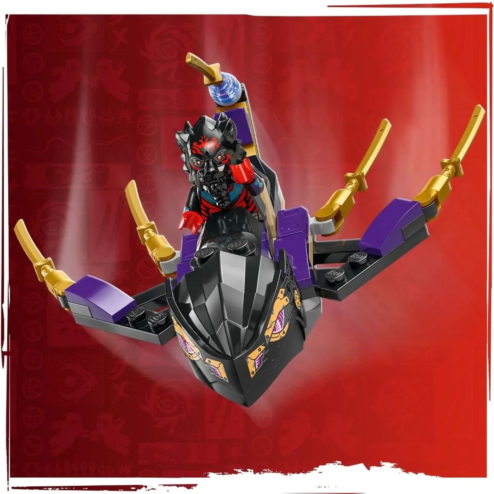 Set de constructie LEGO Ninjago Superavionul cu reactie al lui Ras si Arin, 510 el. foto