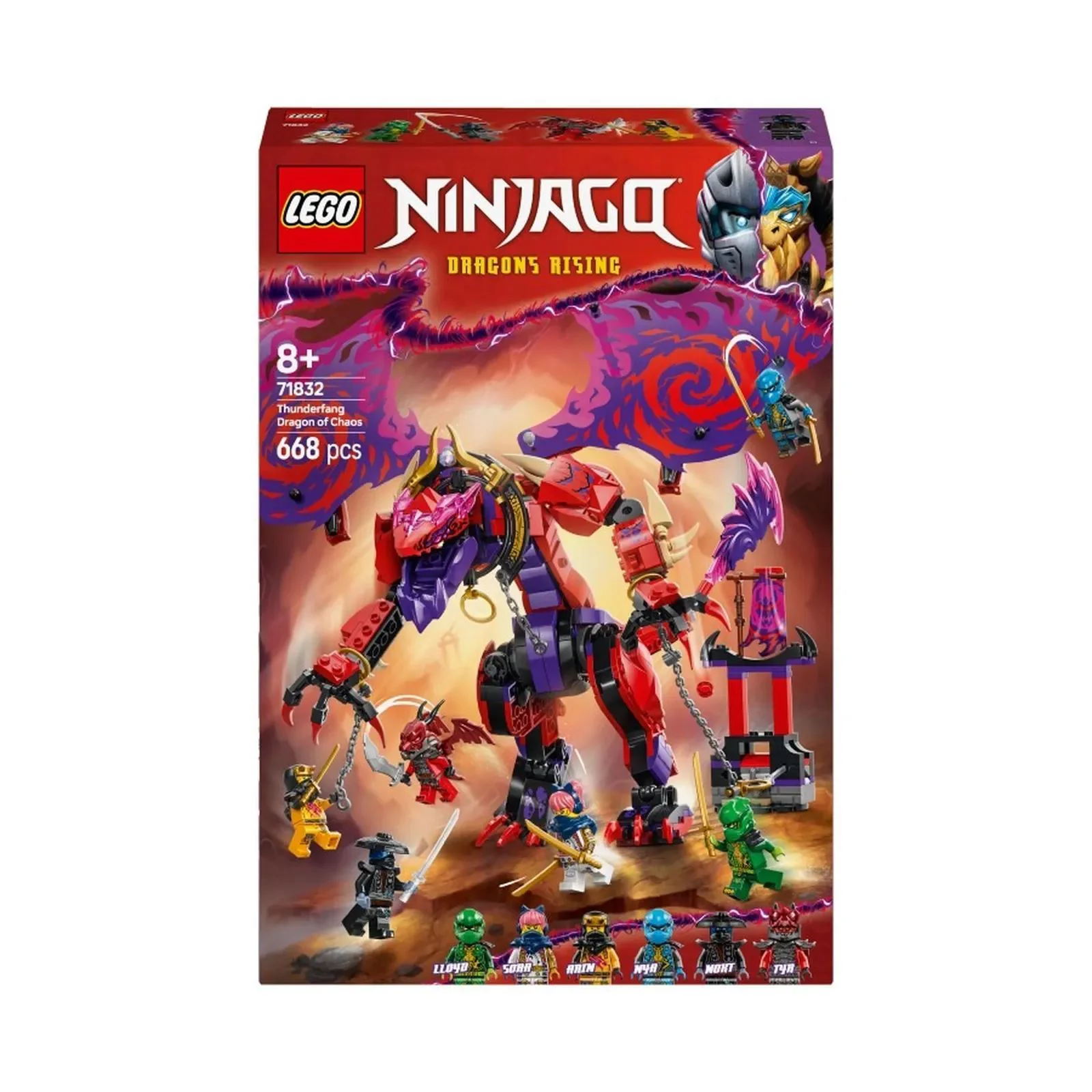 Конструктор LEGO Ninjago Дракон Хаоса Тандерфэнг, 668 эл.