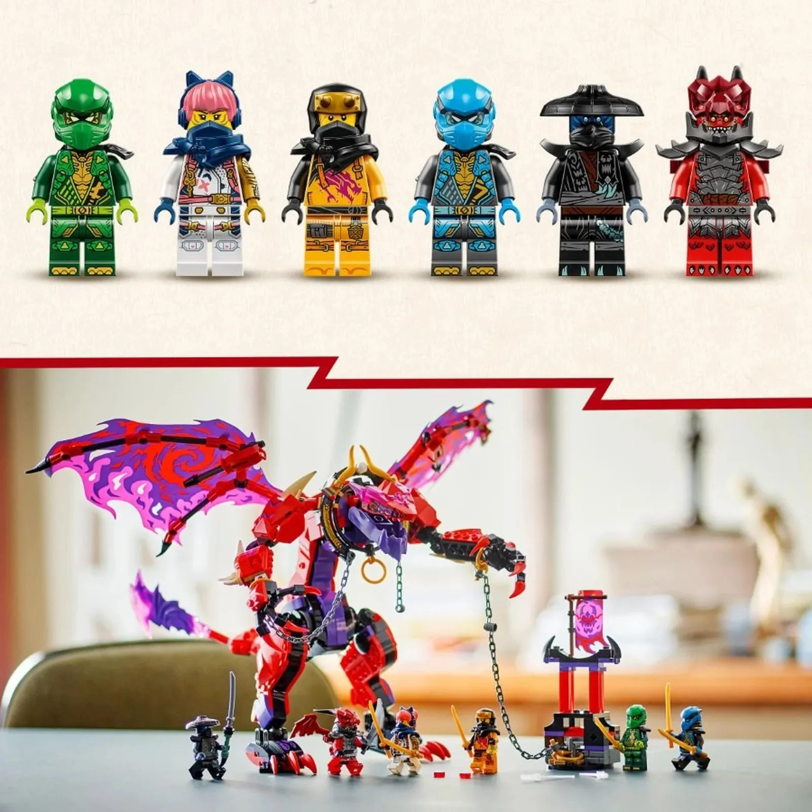 Конструктор LEGO Ninjago Дракон Хаоса Тандерфэнг, 668 эл.