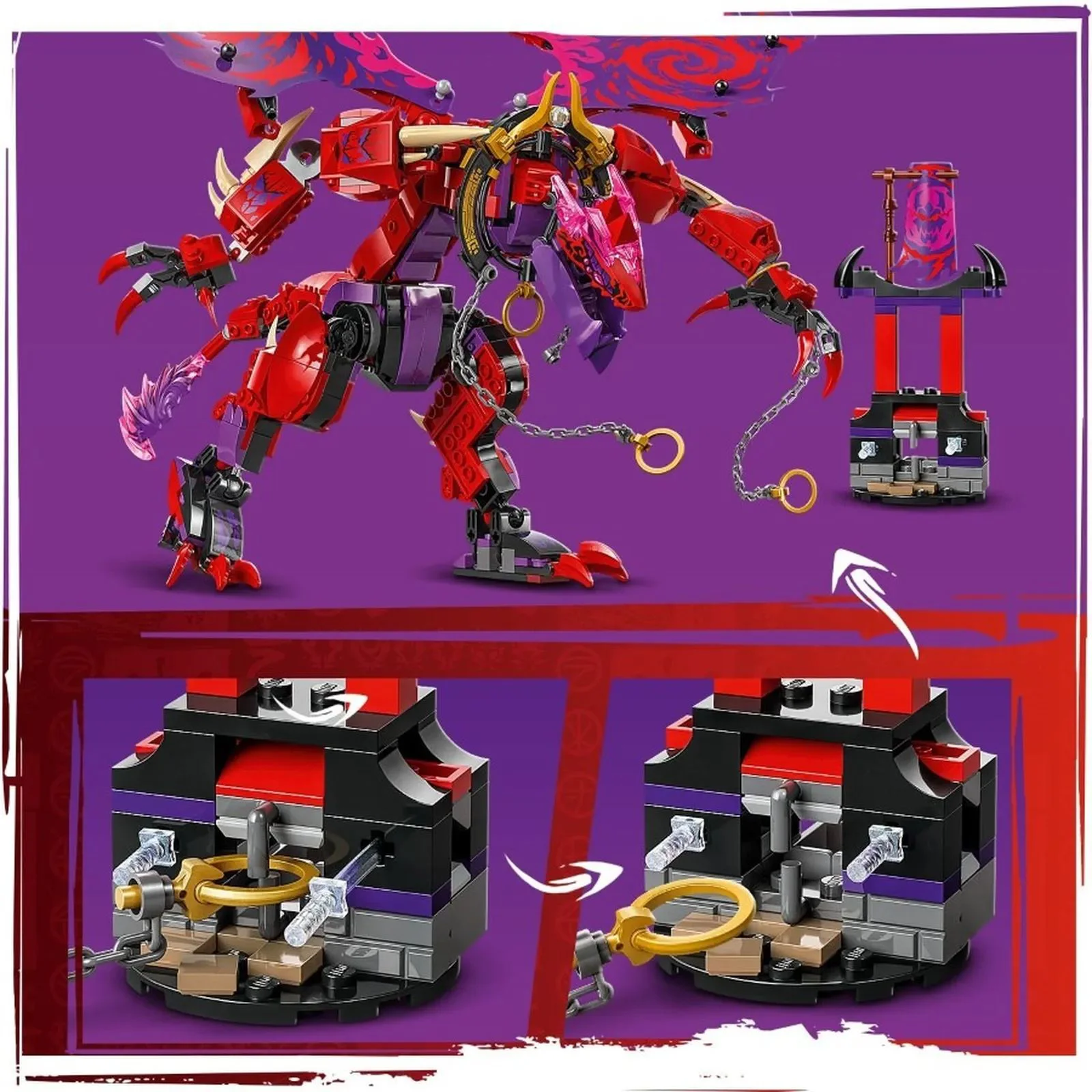 Конструктор LEGO Ninjago Дракон Хаоса Тандерфэнг, 668 эл.