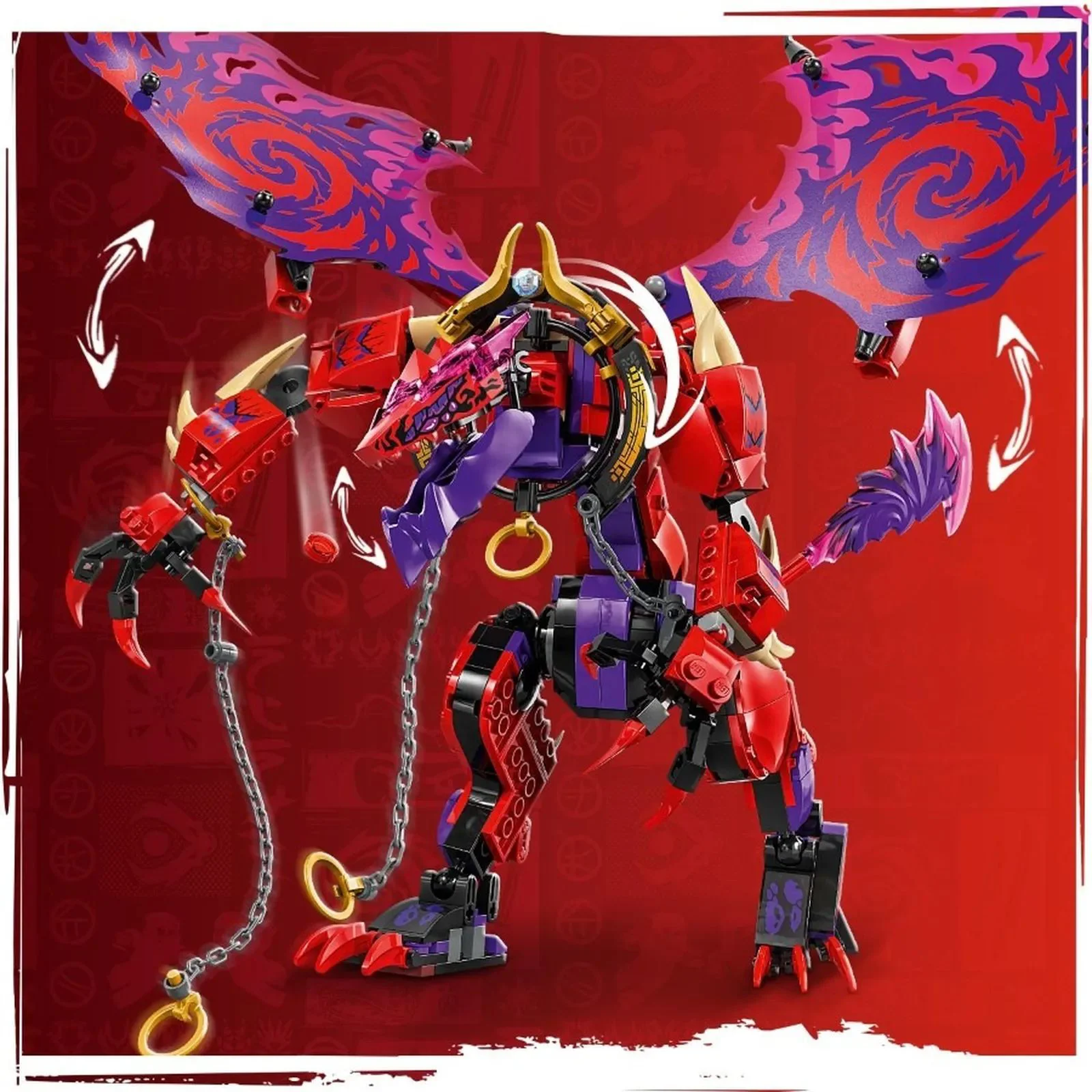 Конструктор LEGO Ninjago Дракон Хаоса Тандерфэнг, 668 эл.