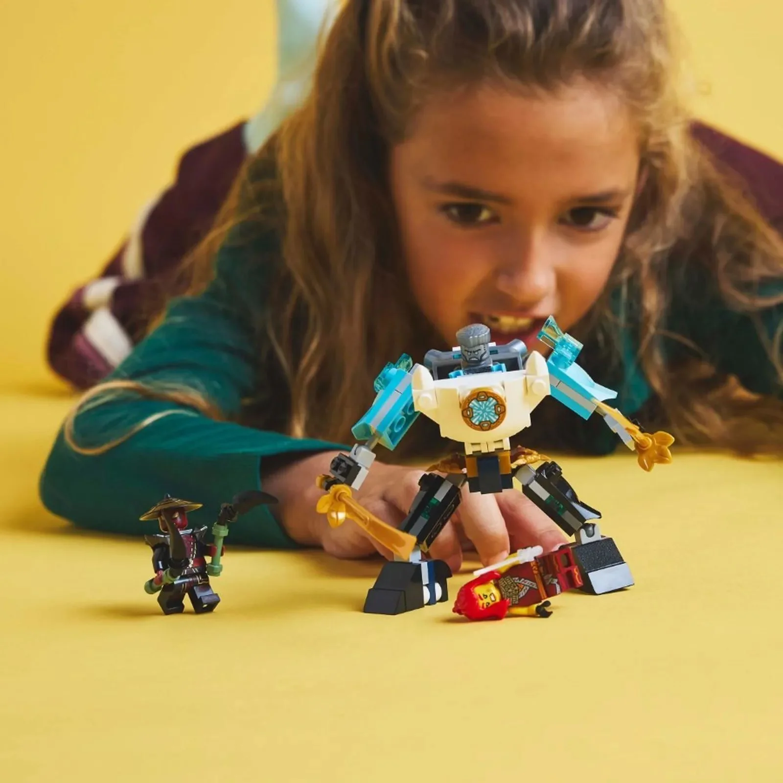 Set de constructie LEGO Ninjago Costumul robot de lupta al lui Zane, 92 el. foto