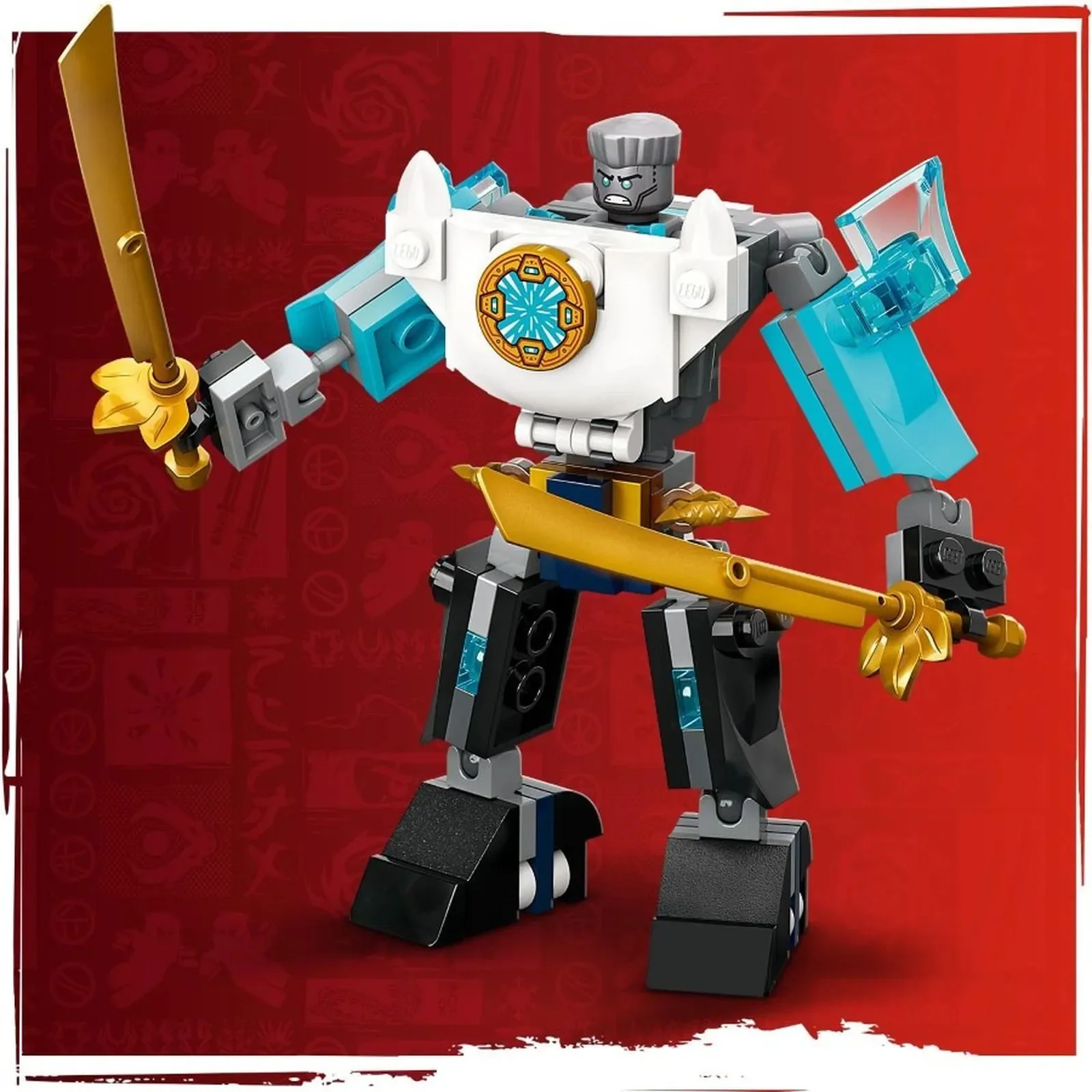 Set de constructie LEGO Ninjago Costumul robot de lupta al lui Zane, 92 el. foto