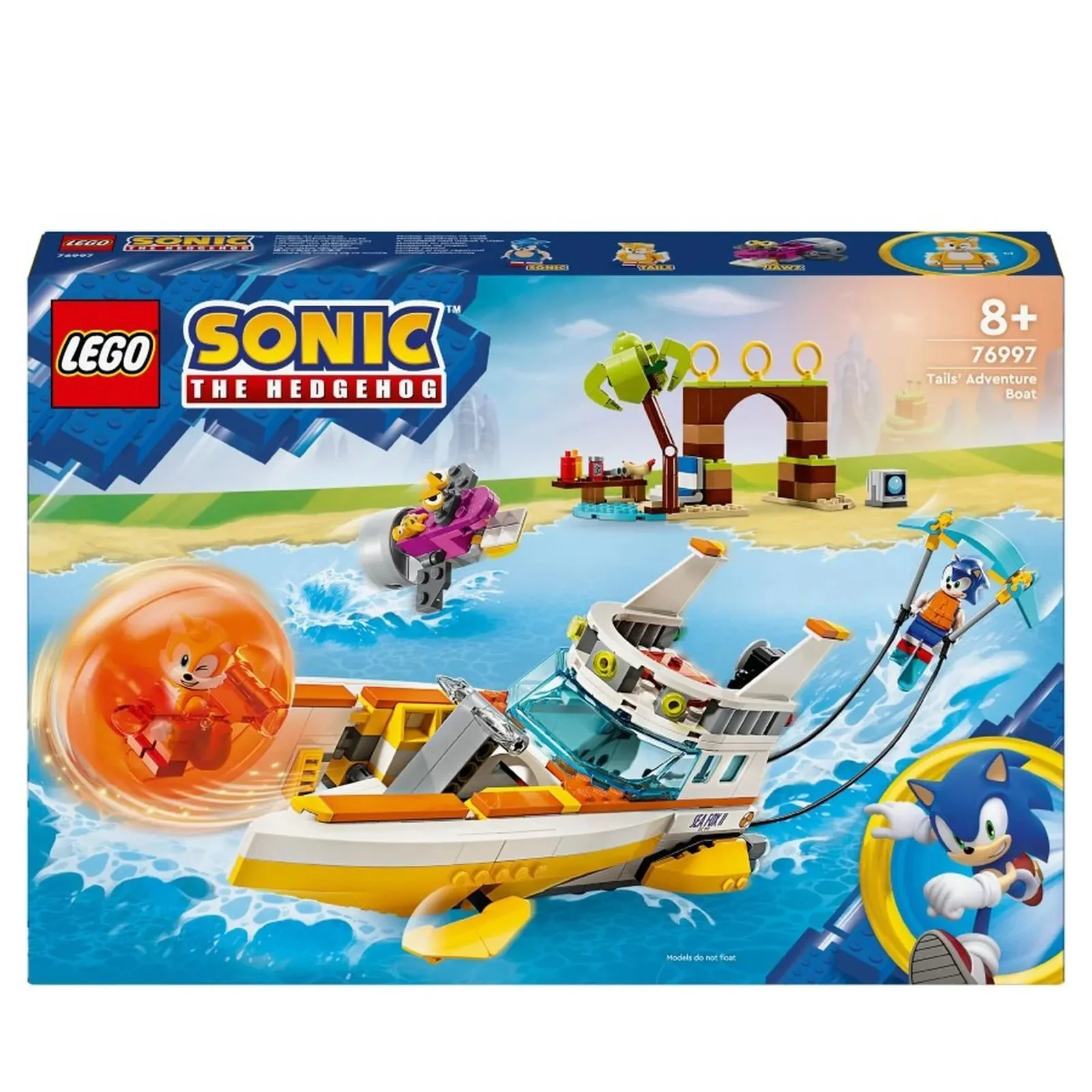Set de constructie LEGO Sonic Barca de aventuri a lui Tails, 393 el. foto