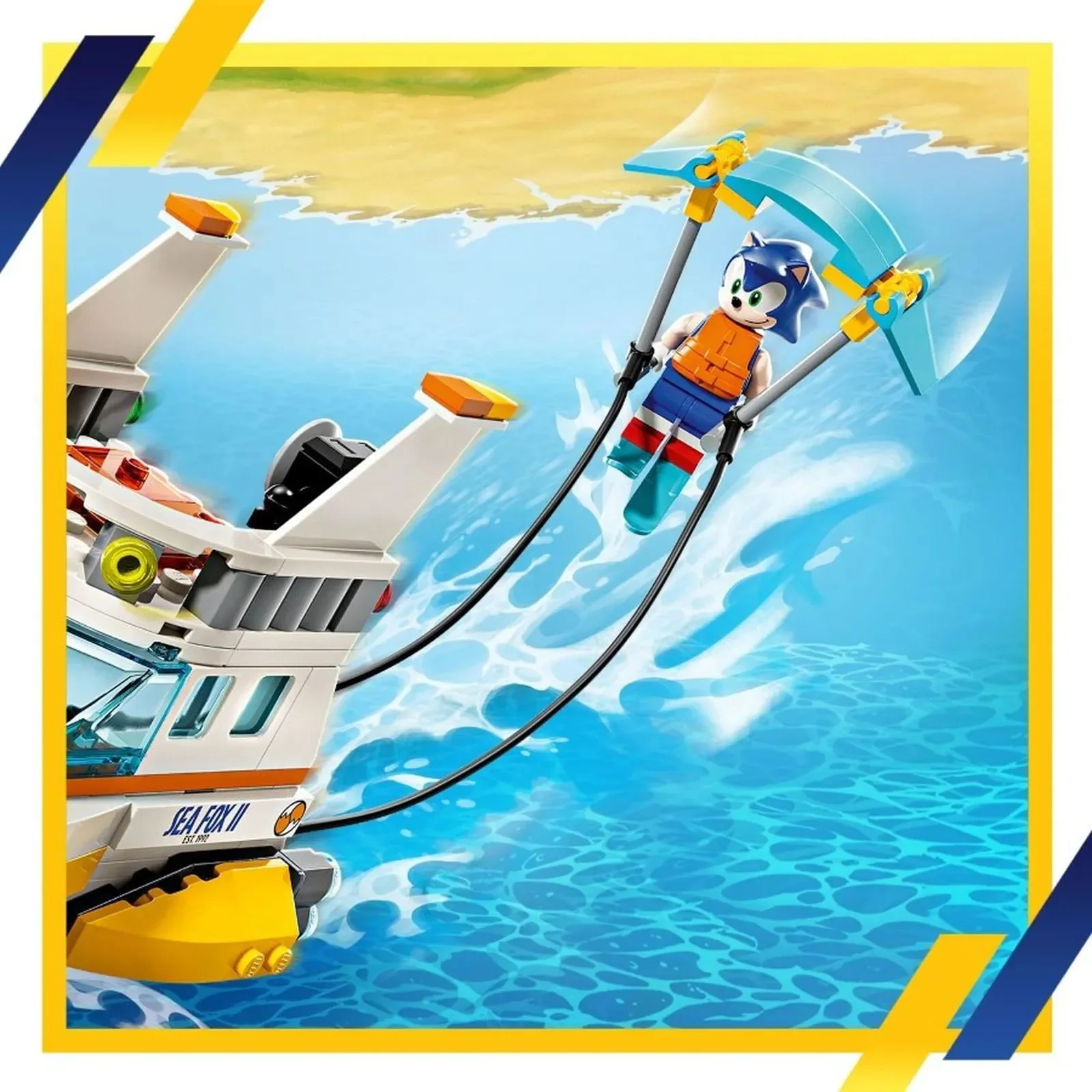 Set de constructie LEGO Sonic Barca de aventuri a lui Tails, 393 el. foto