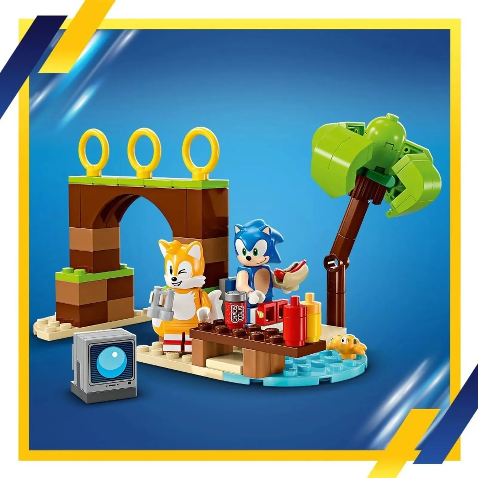 Set de constructie LEGO Sonic Barca de aventuri a lui Tails, 393 el. foto