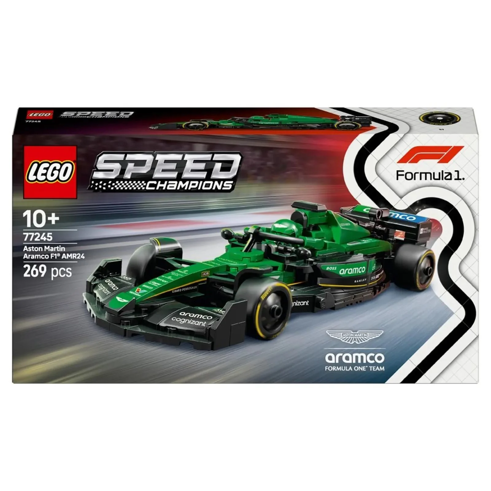 Конструктор LEGO Speed Champions Гоночный болид Aston Martin Aramco F1 AMR24, 269 эл. foto