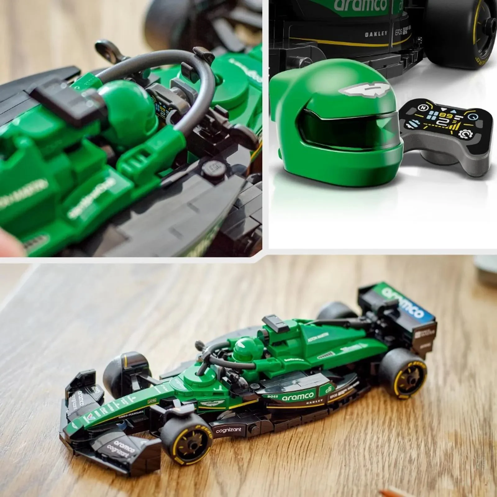 Конструктор LEGO Speed Champions Гоночный болид Aston Martin Aramco F1 AMR24, 269 эл. foto