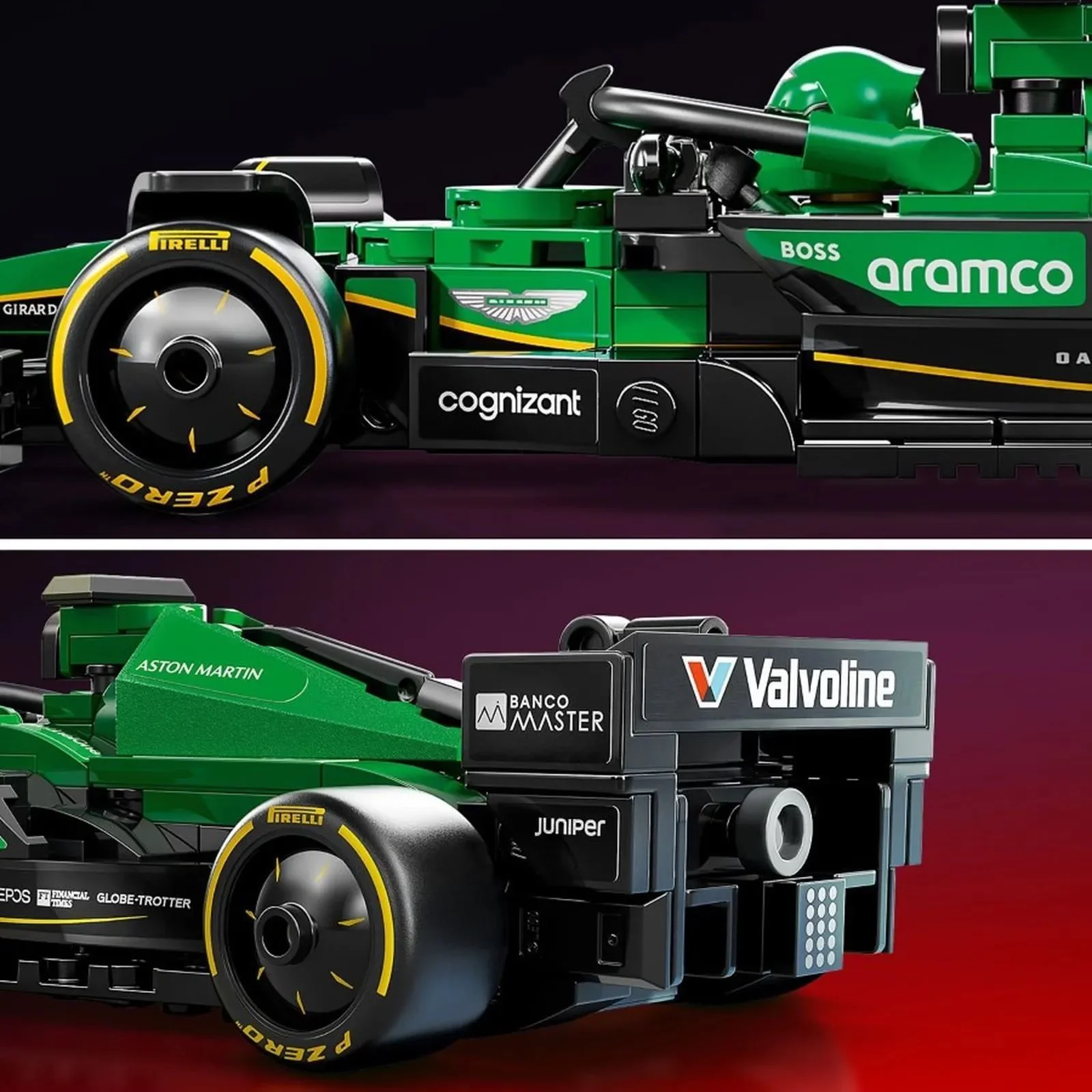 Конструктор LEGO Speed Champions Гоночный болид Aston Martin Aramco F1 AMR24, 269 эл. foto