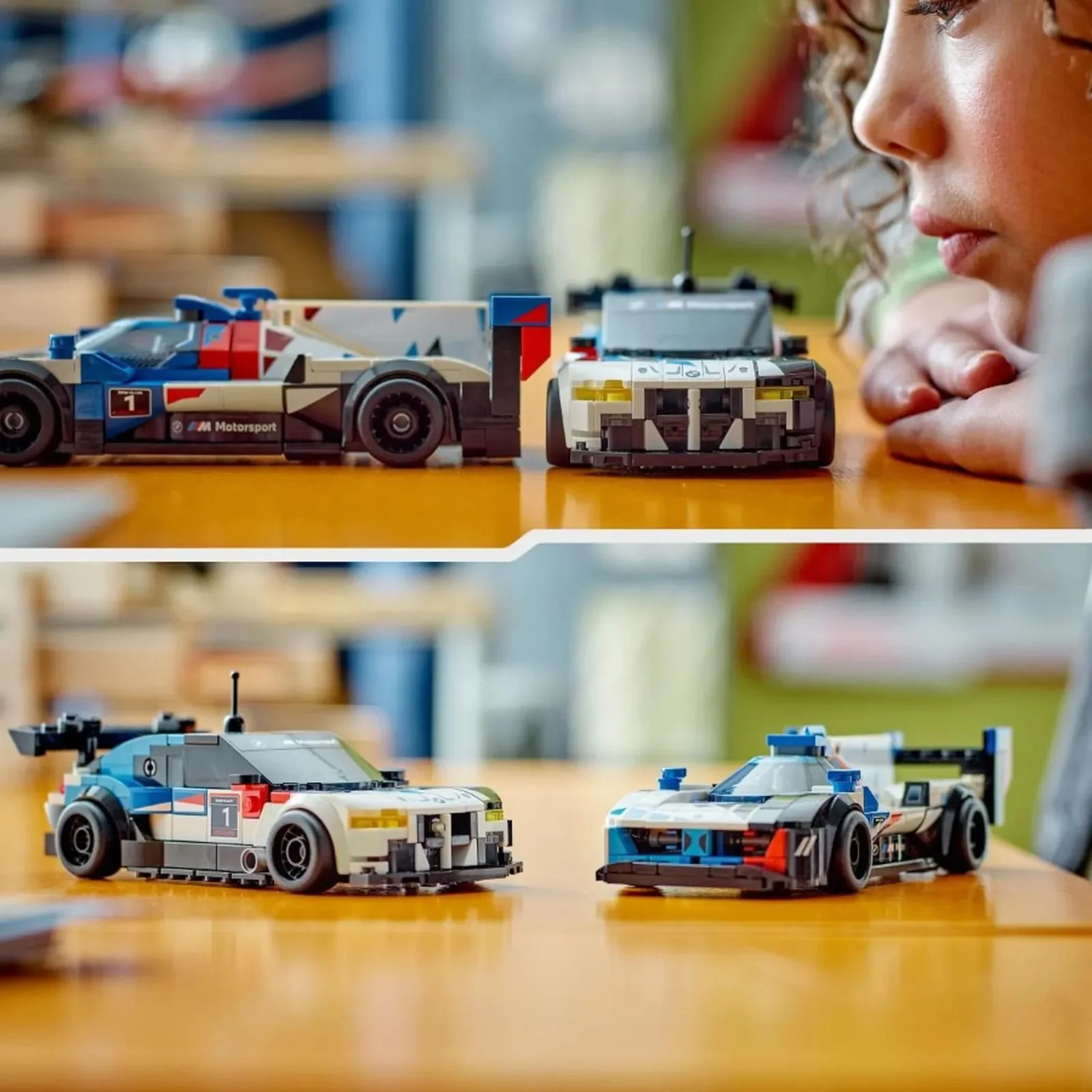 Конструктор LEGO Speed Champions Гоночные автомобили BMW M4 GT3 и BMW M Hybrid V8, 676 эл. foto
