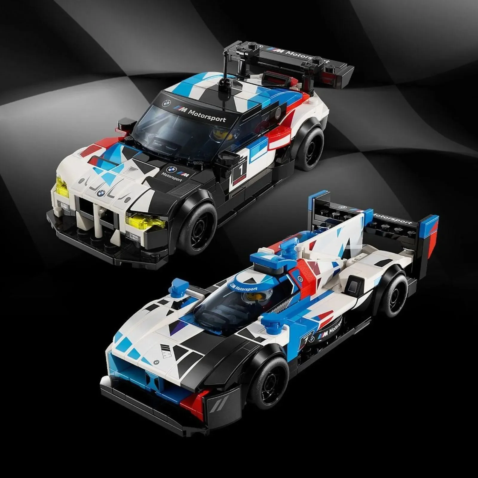 Конструктор LEGO Speed Champions Гоночные автомобили BMW M4 GT3 и BMW M Hybrid V8, 676 эл. foto