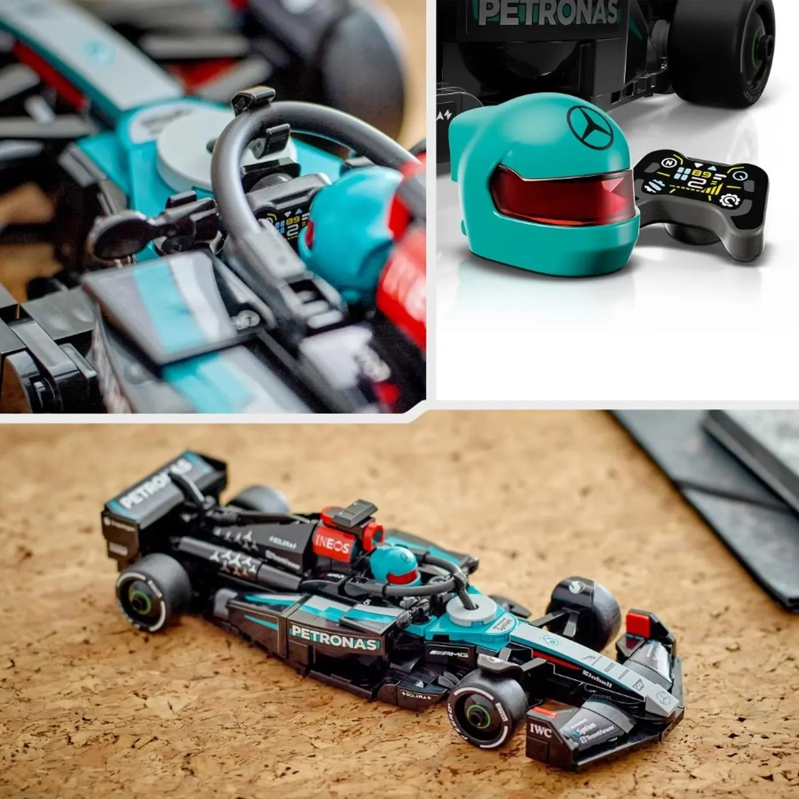 Конструктор LEGO Speed Champions Гоночный болид Mercedes-AMG F1 W15, 267 эл. foto