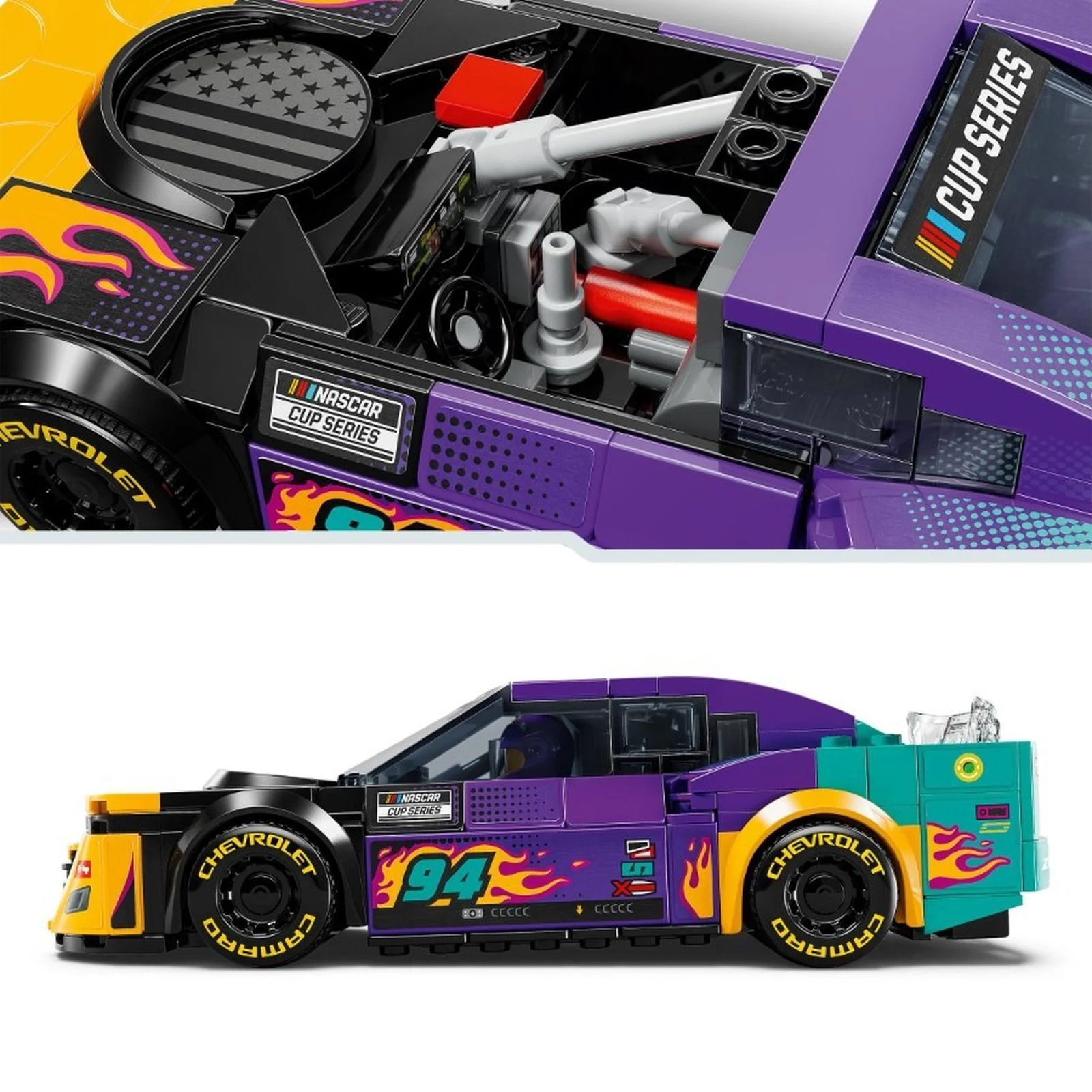 Конструктор LEGO Speed Champions NASCAR Next Gen Chevrolet Camaro ZL1, 328 эл. foto